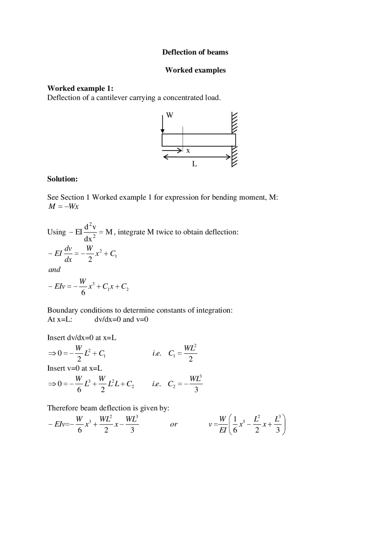 Worked examples for mathematics differentiation - Docsity