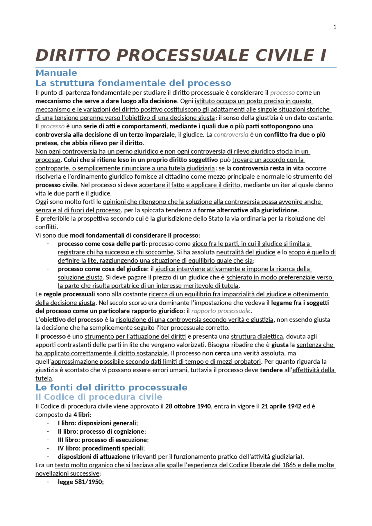 manuale di diritto processuale civile