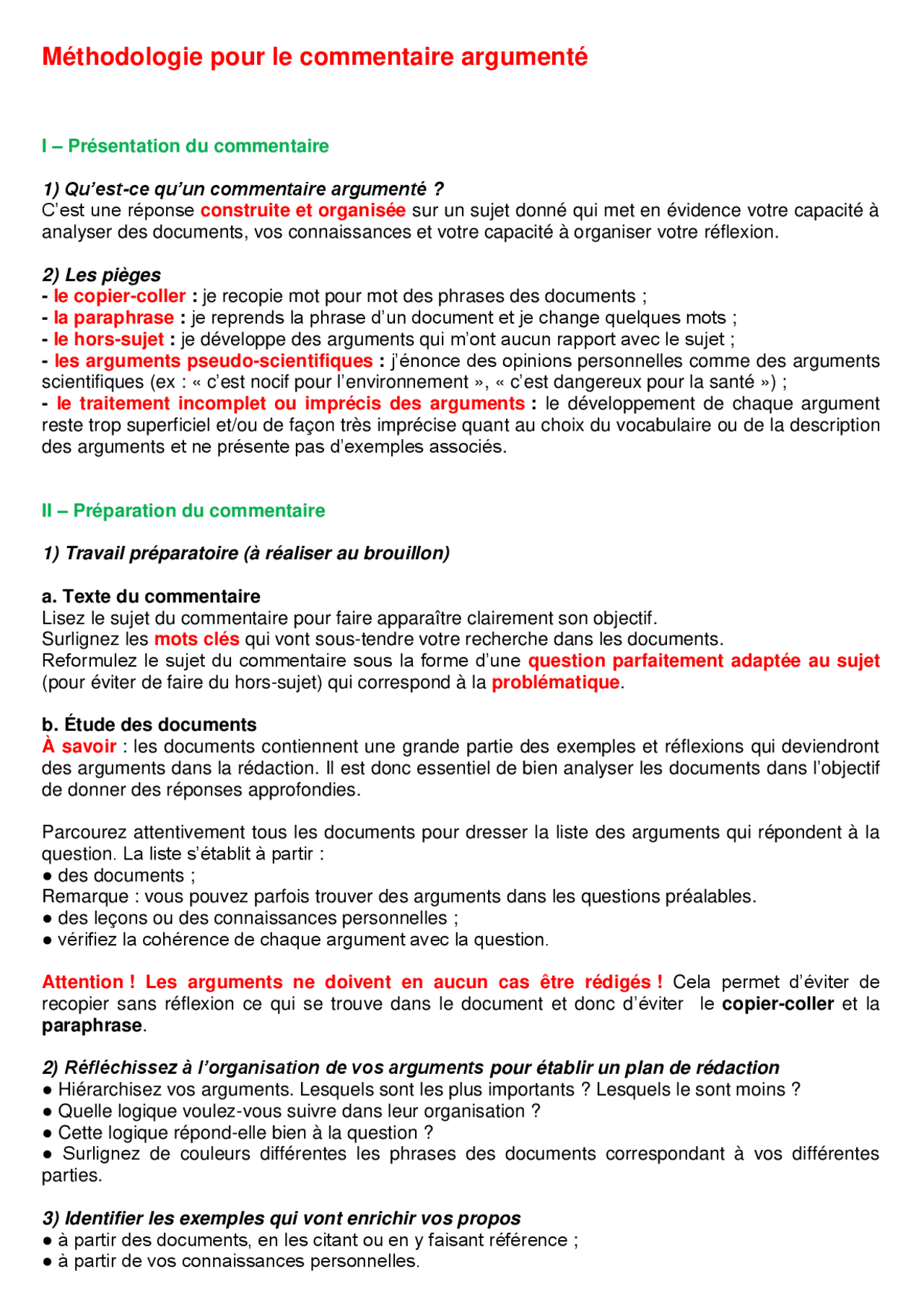 Mthodologie Du Commentaire Compos Phrase Guillemet