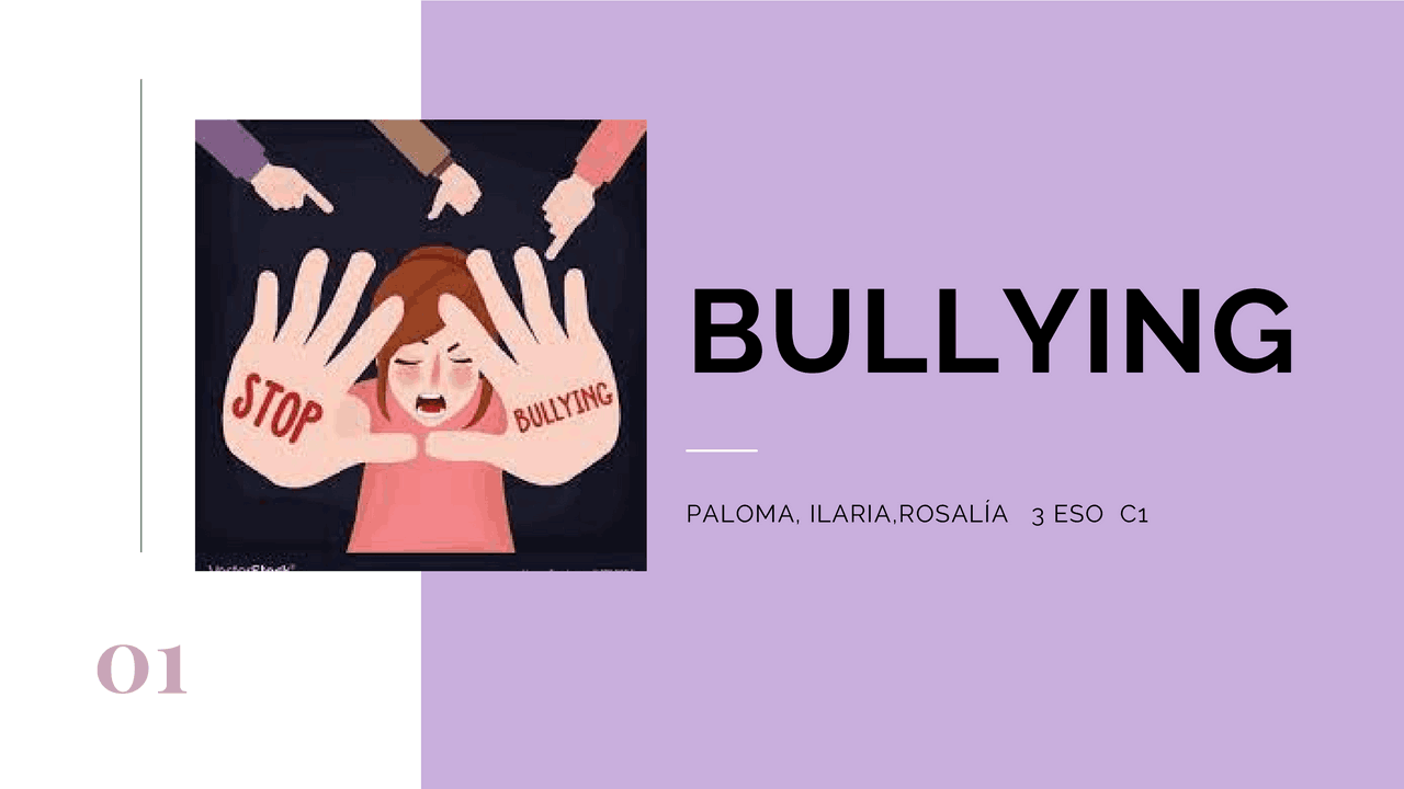 Trabajo sobre el bullying en inglés | Ejercicios de Inglés | Docsity