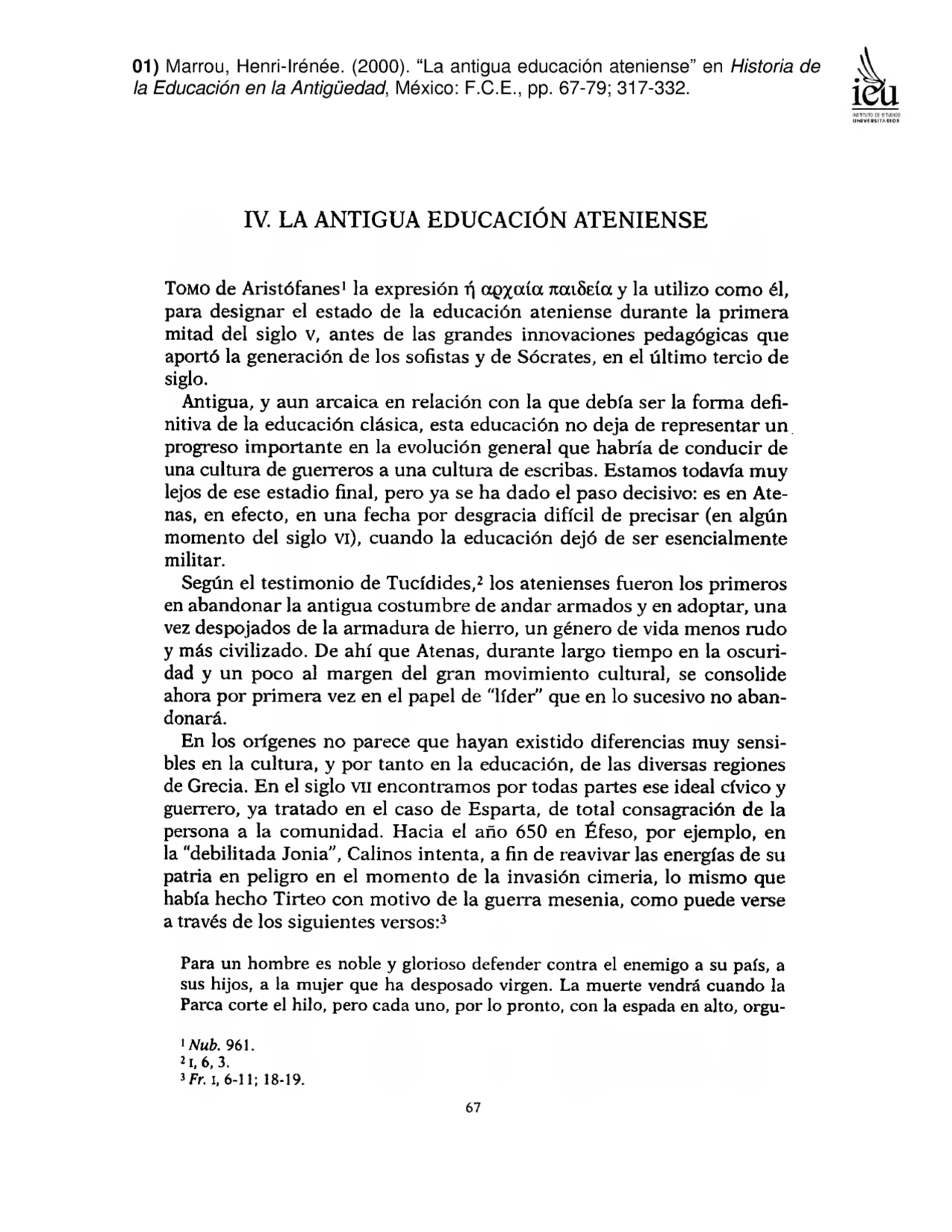 la historia de la educacion | Study notes of Social Sciences | Docsity