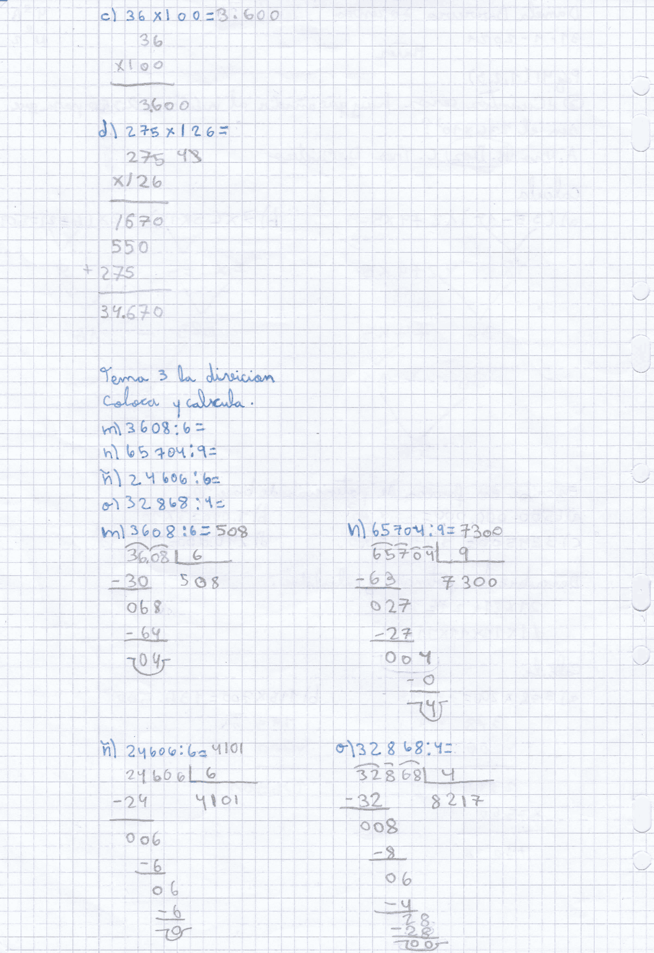 Ejercicios 4º primaria matematicas - Docsity