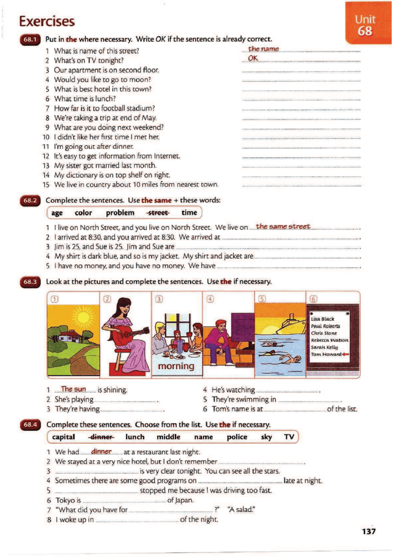 Reading Practice(present simple) - Docsity