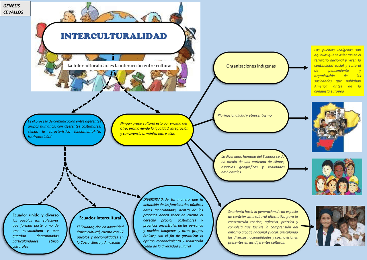 ORGANIZADOR GRÁFICO INTERCULTURALIDAD | Apuntes de Ciencias de la