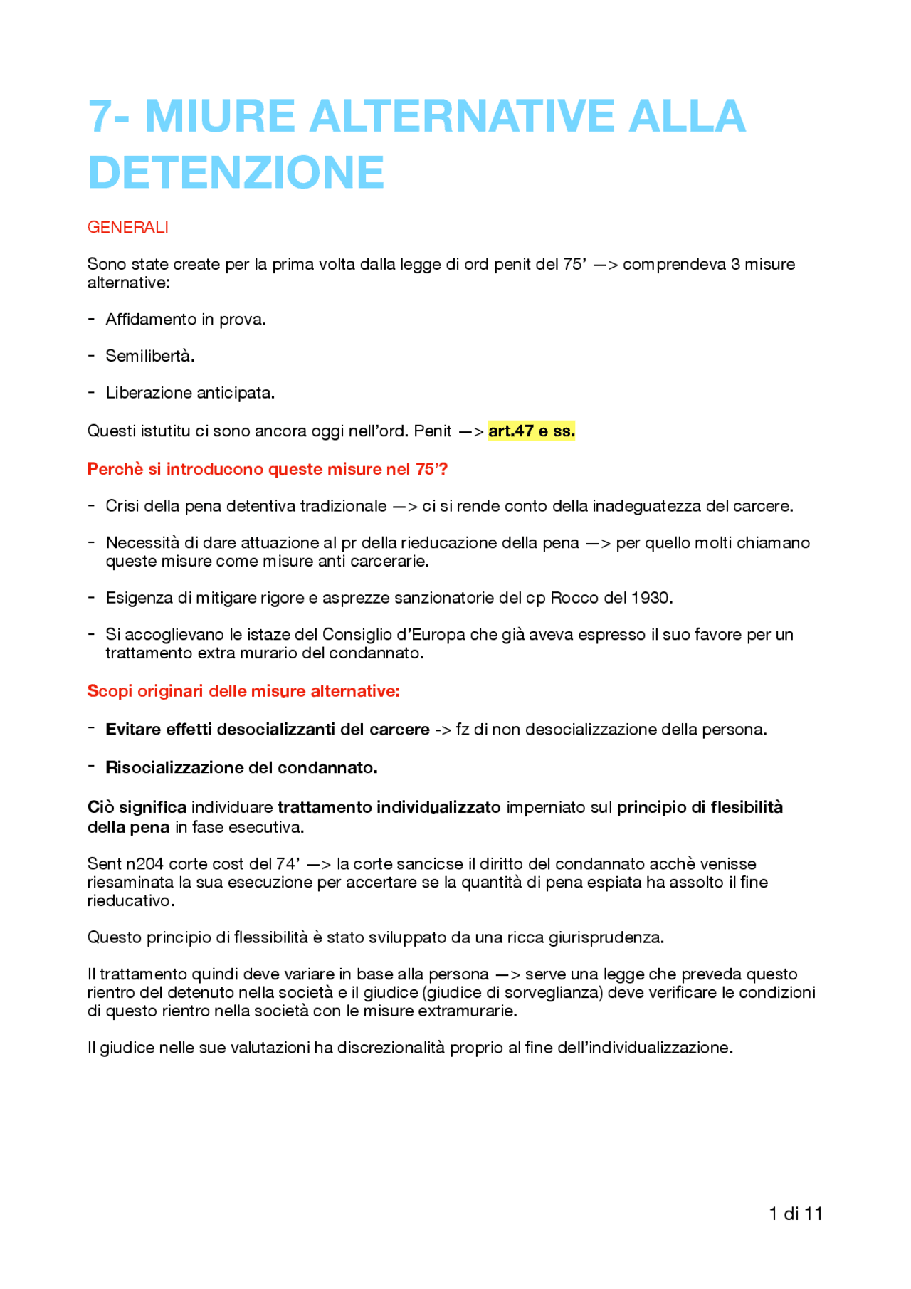 Misure alternative alla detenzione Docsity Misure alternative alla detenzione Docsity