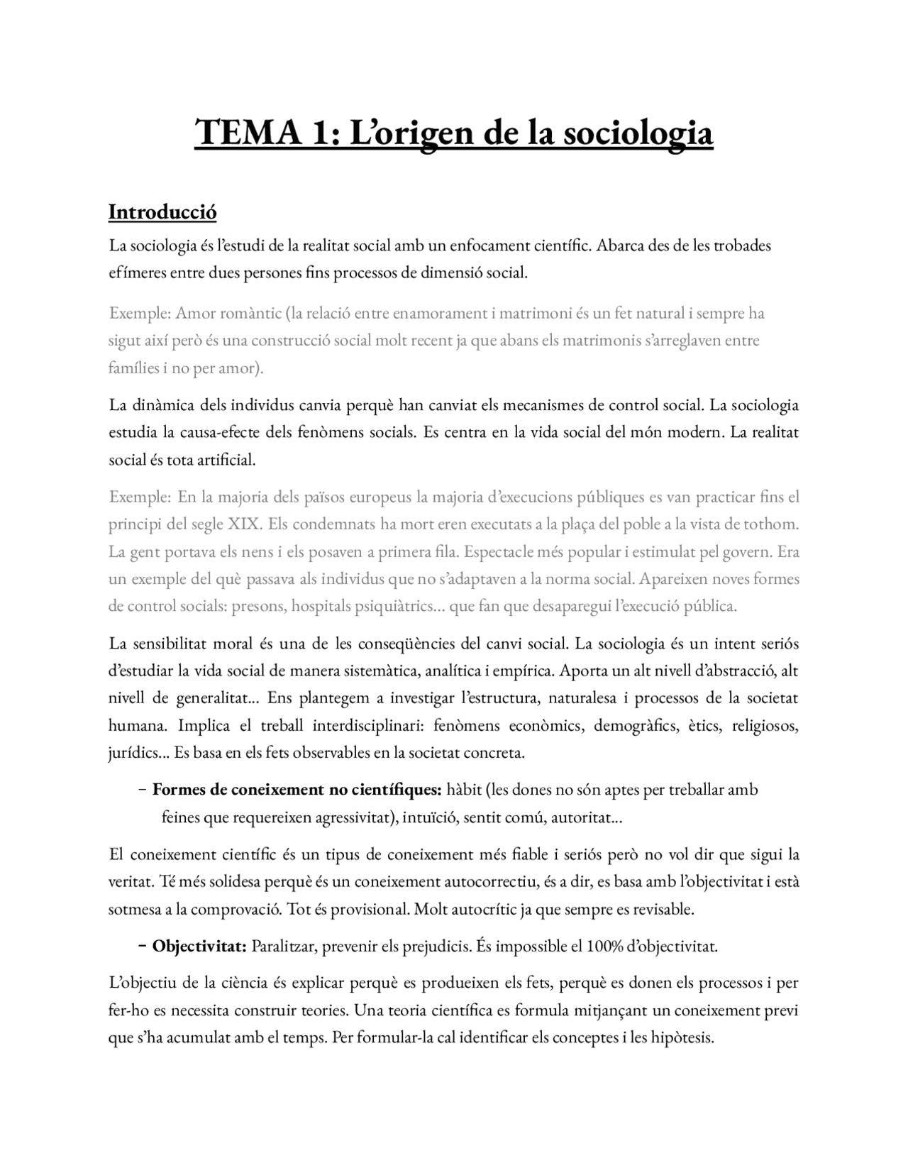 Apuntes del tema 1 y 2 de sociologia - Docsity