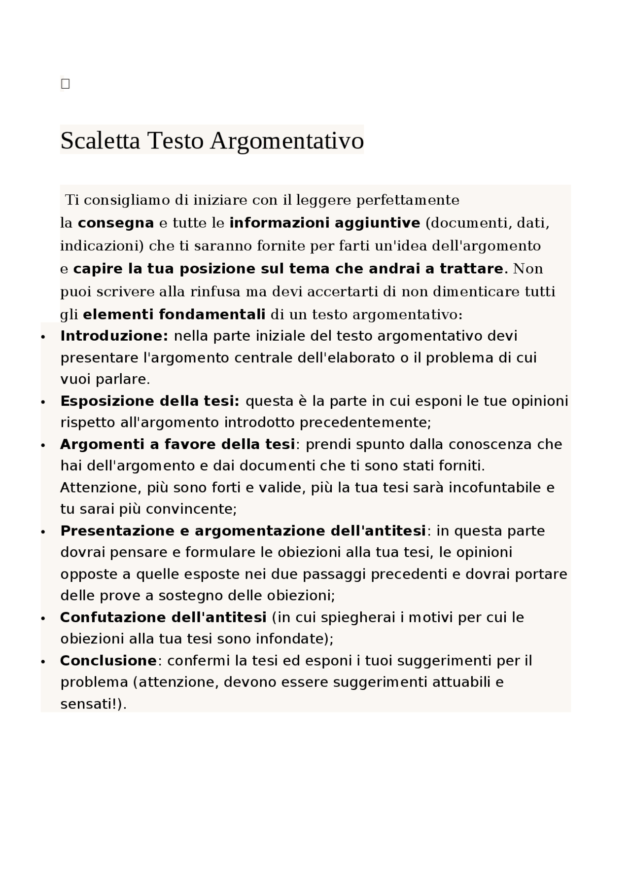Testo argomentativo con esempi Schemi e mappe concettuali di Italiano Docsity Testo argomentativo con esempi Schemi e mappe concettuali di Italiano Docsity