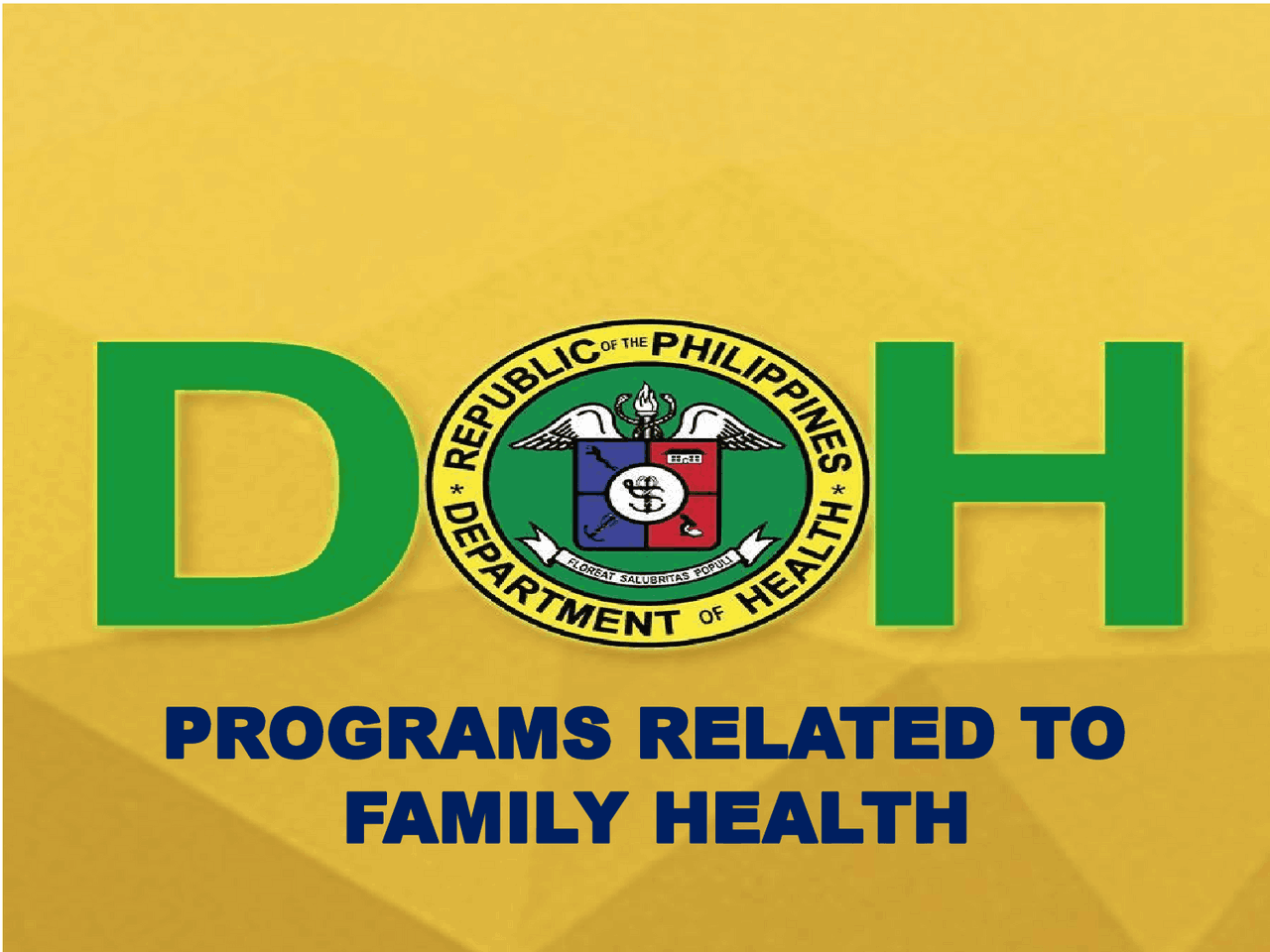 DOH-FAMILY-HEALTH-PROGRAMS - Docsity