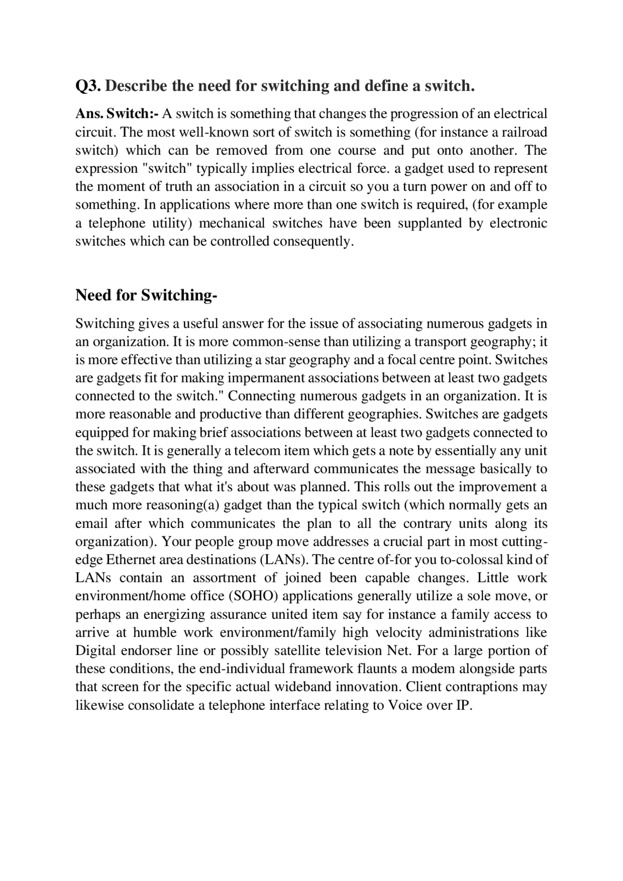 Computer Networks Study Notes - Docsity