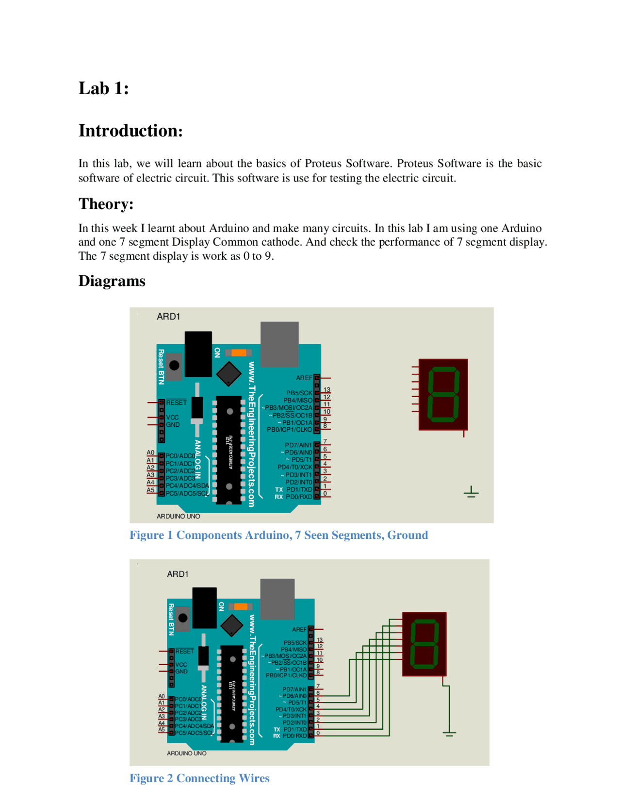 7 segment display theory - Docsity