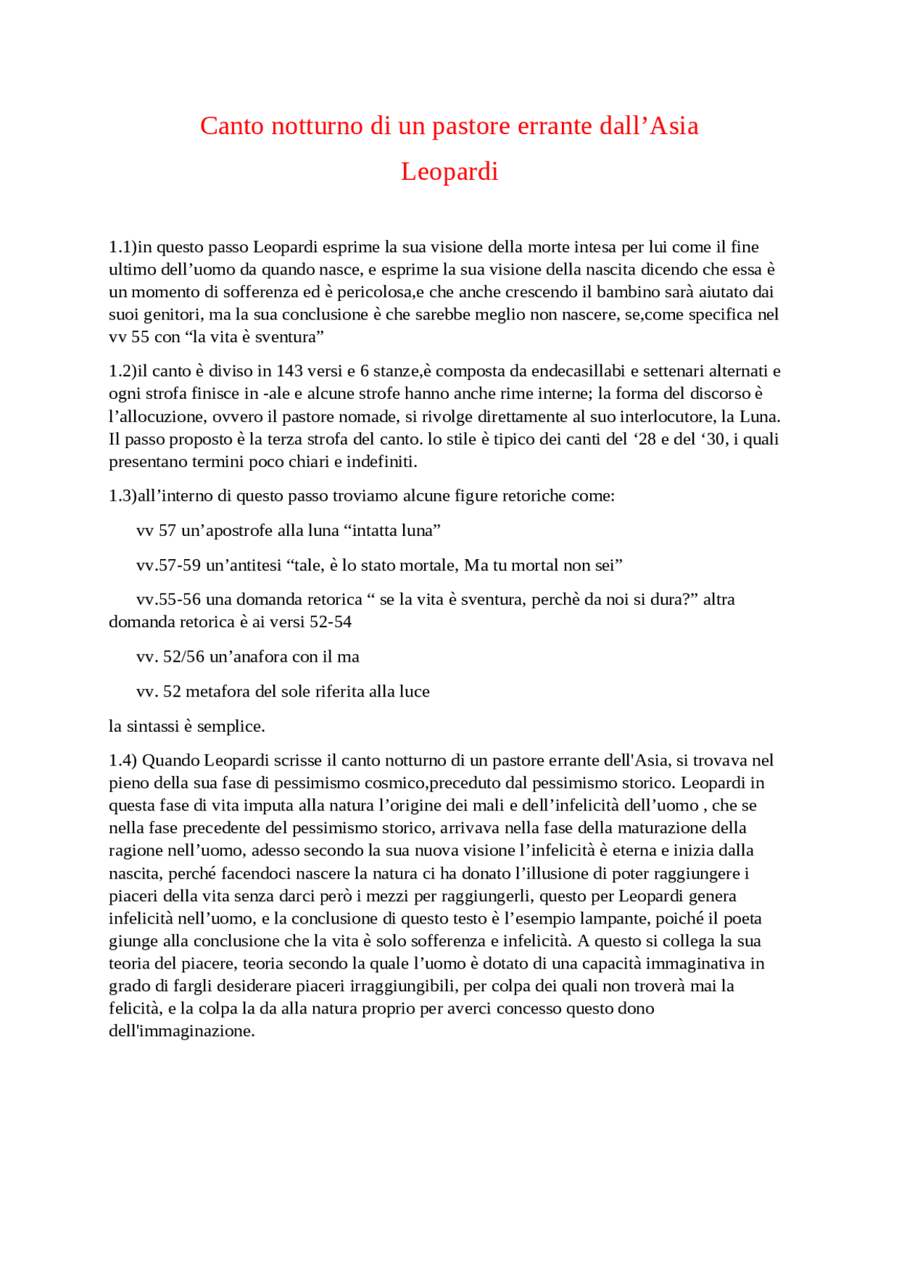 canti di un pastore errante dell'asia