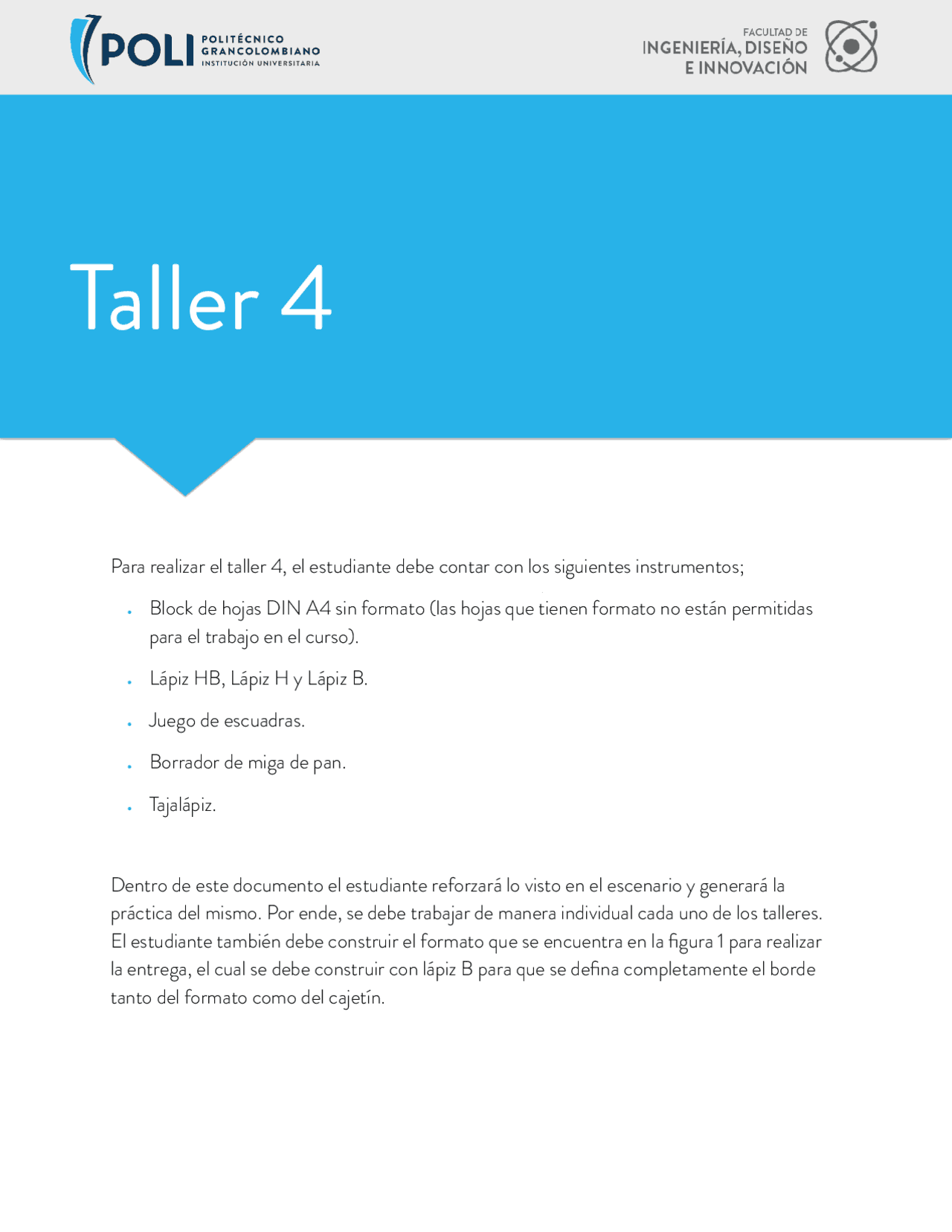 Taller Semana 4 Dibujo Isometrico Ejercicios De Dibujo Técnico Docsity