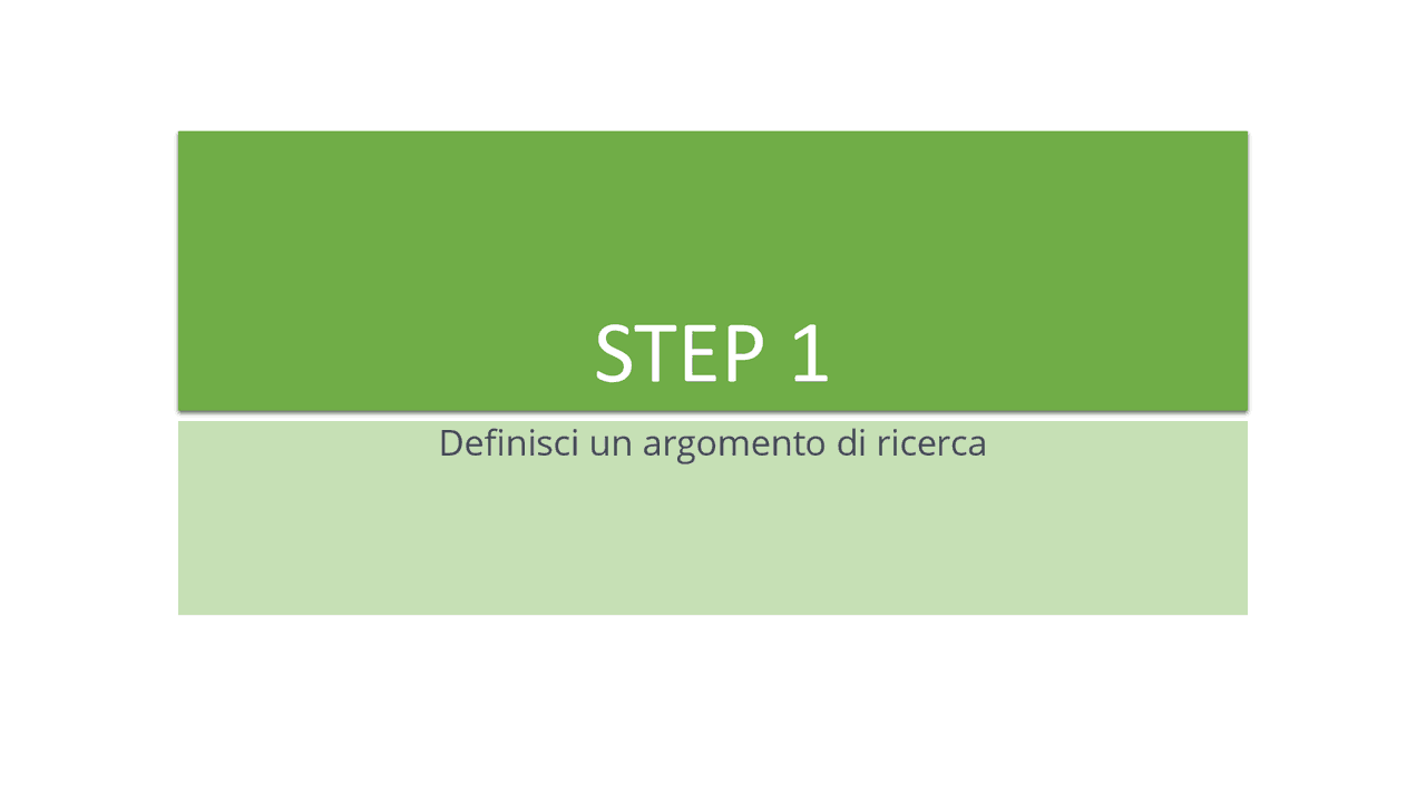 Come impostare la tesi di laurea - Docsity