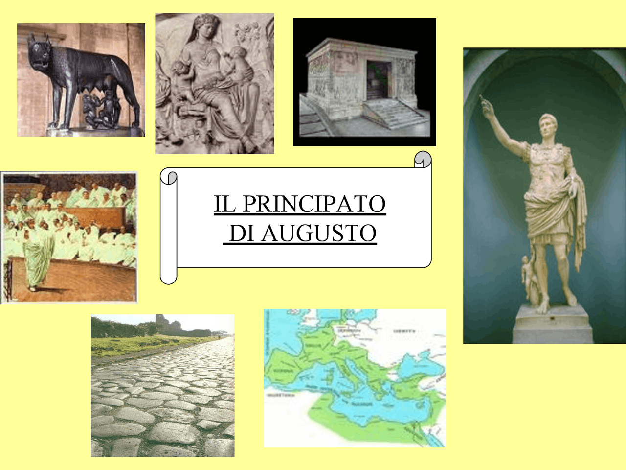 Il principato e le riforme di Augusto - Docsity