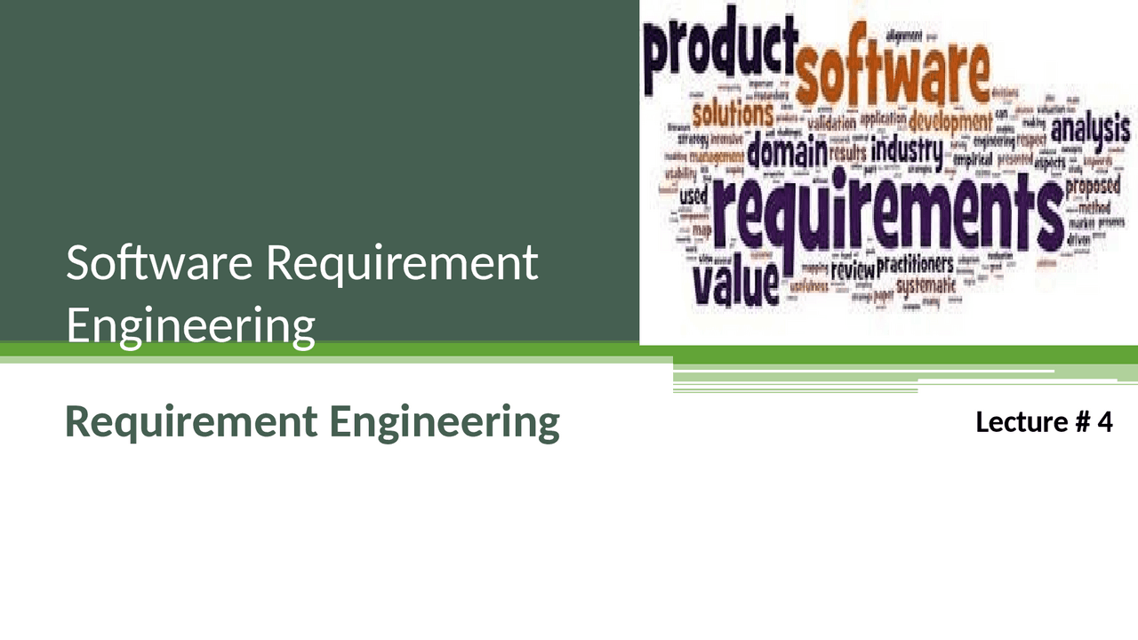 Requirements of software engineering | Lecture notes Software