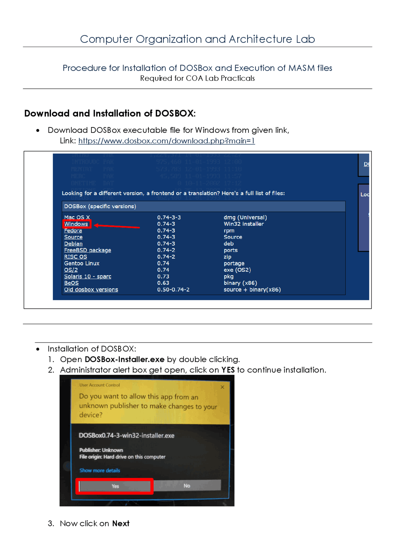 Installation of DosBox | Study Guides, Projects, Research Computer ...