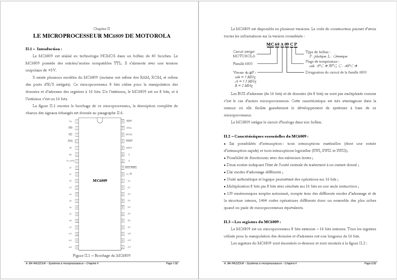 6809 Microprocessor Microprocessor 6809 and its archeticture - Docsity