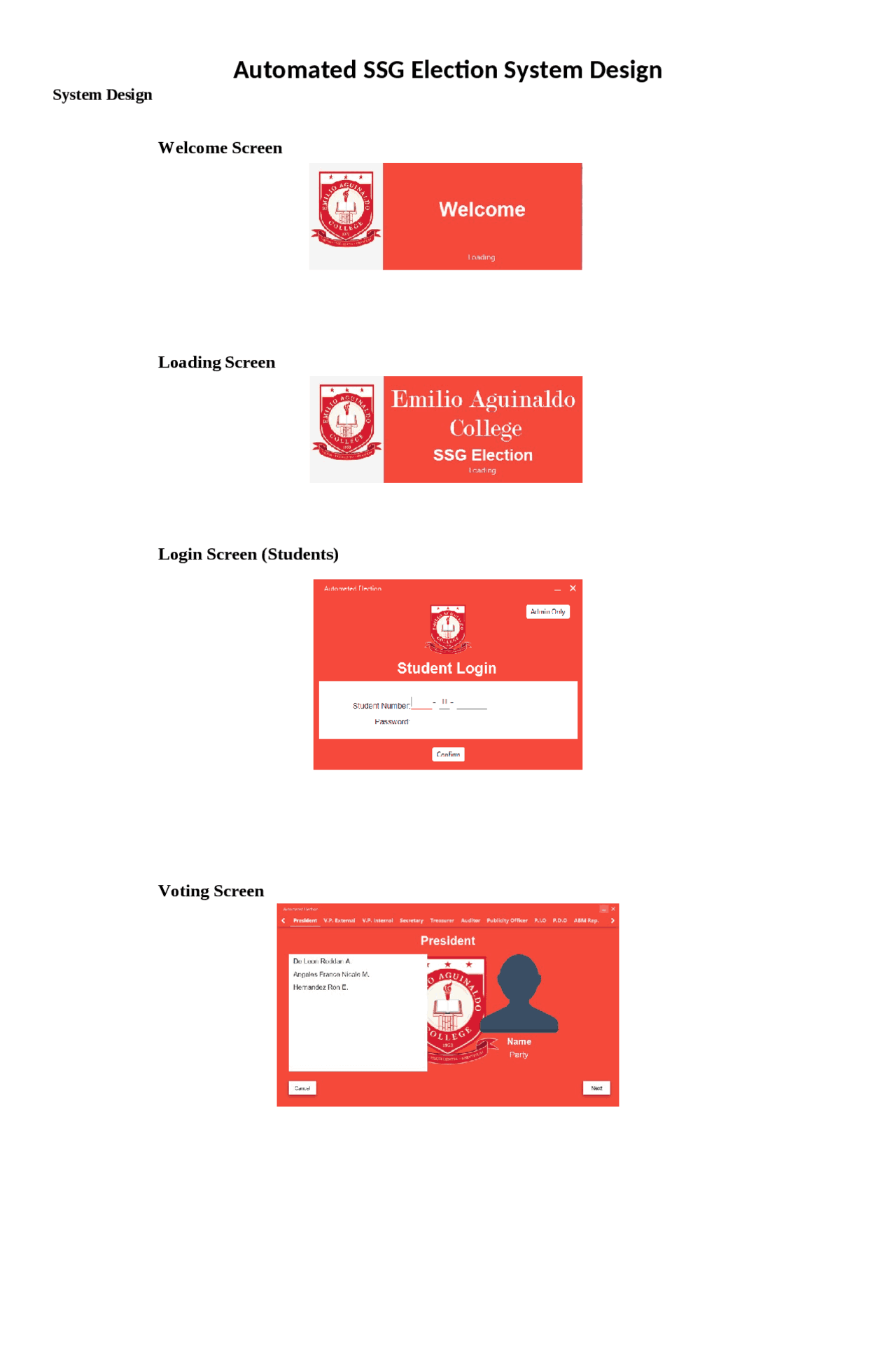 A Student Election System UI Design build using JavaFX | Study Guides ...