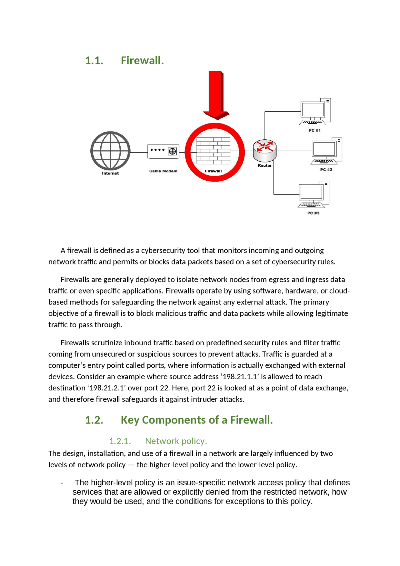 Assignment 1 firewall - Docsity