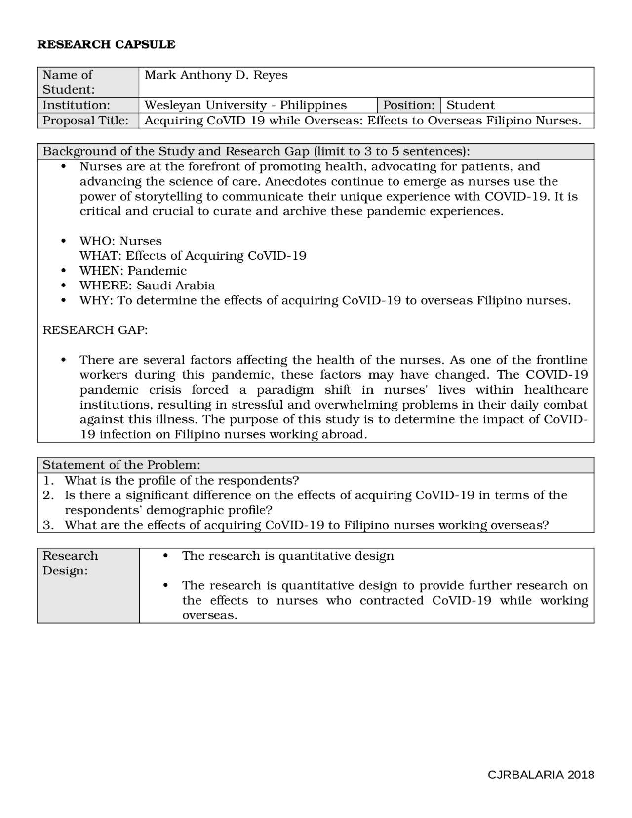 Capsule Format for thesis writing | Study Guides, Projects, Research ...