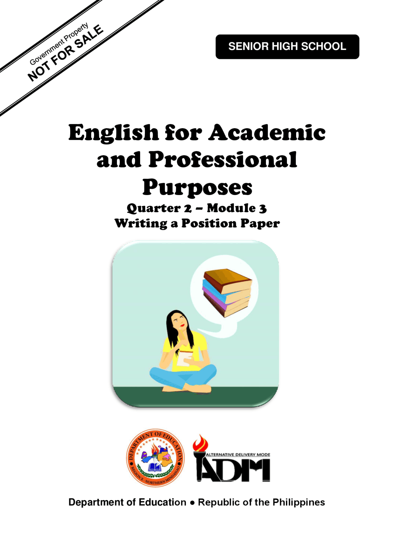 Reading And Writing Position Paper Module WRITING POSITION PAPER - Docsity
