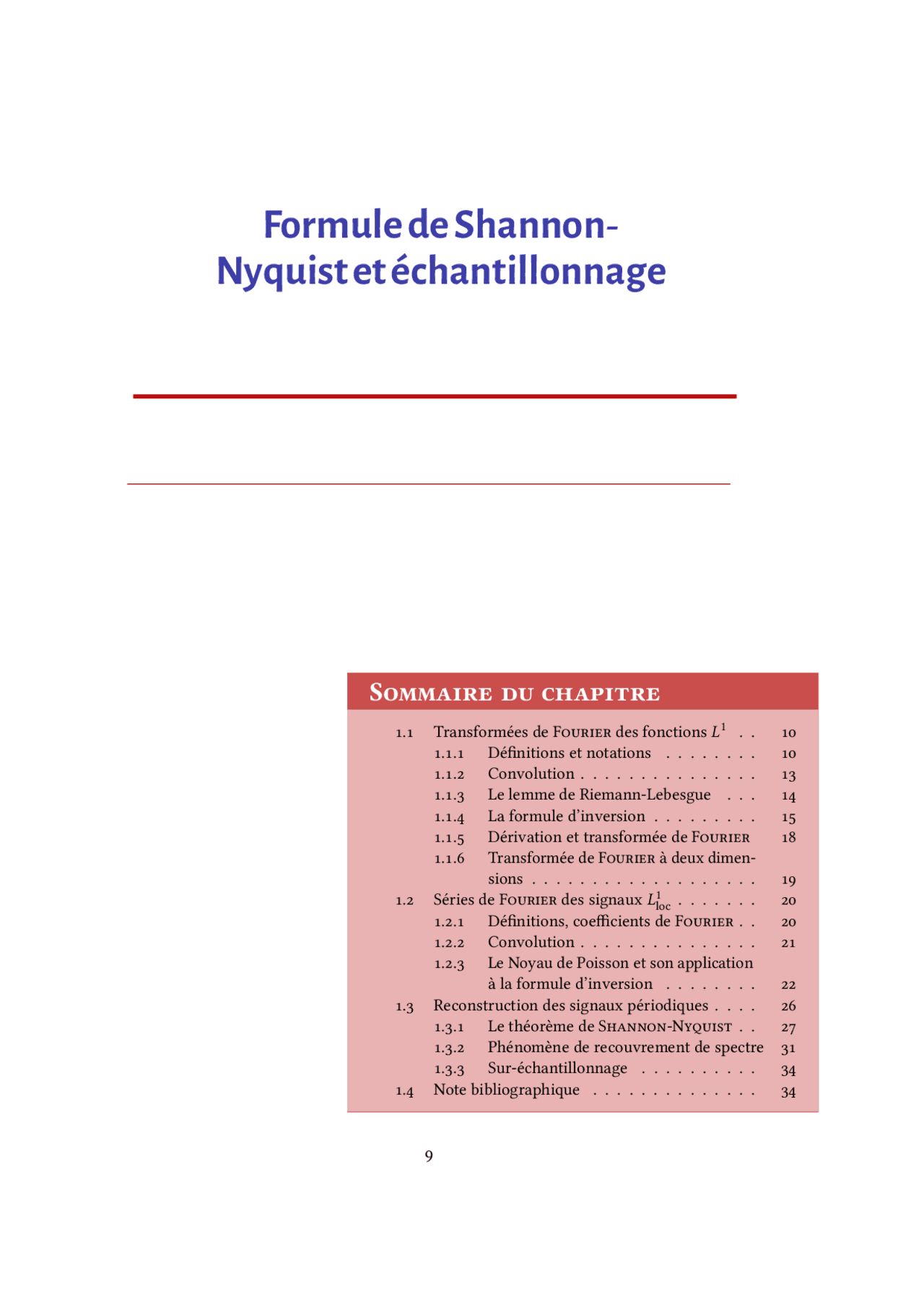 Formule de ShannonNyquist et échantillonnage Docsity