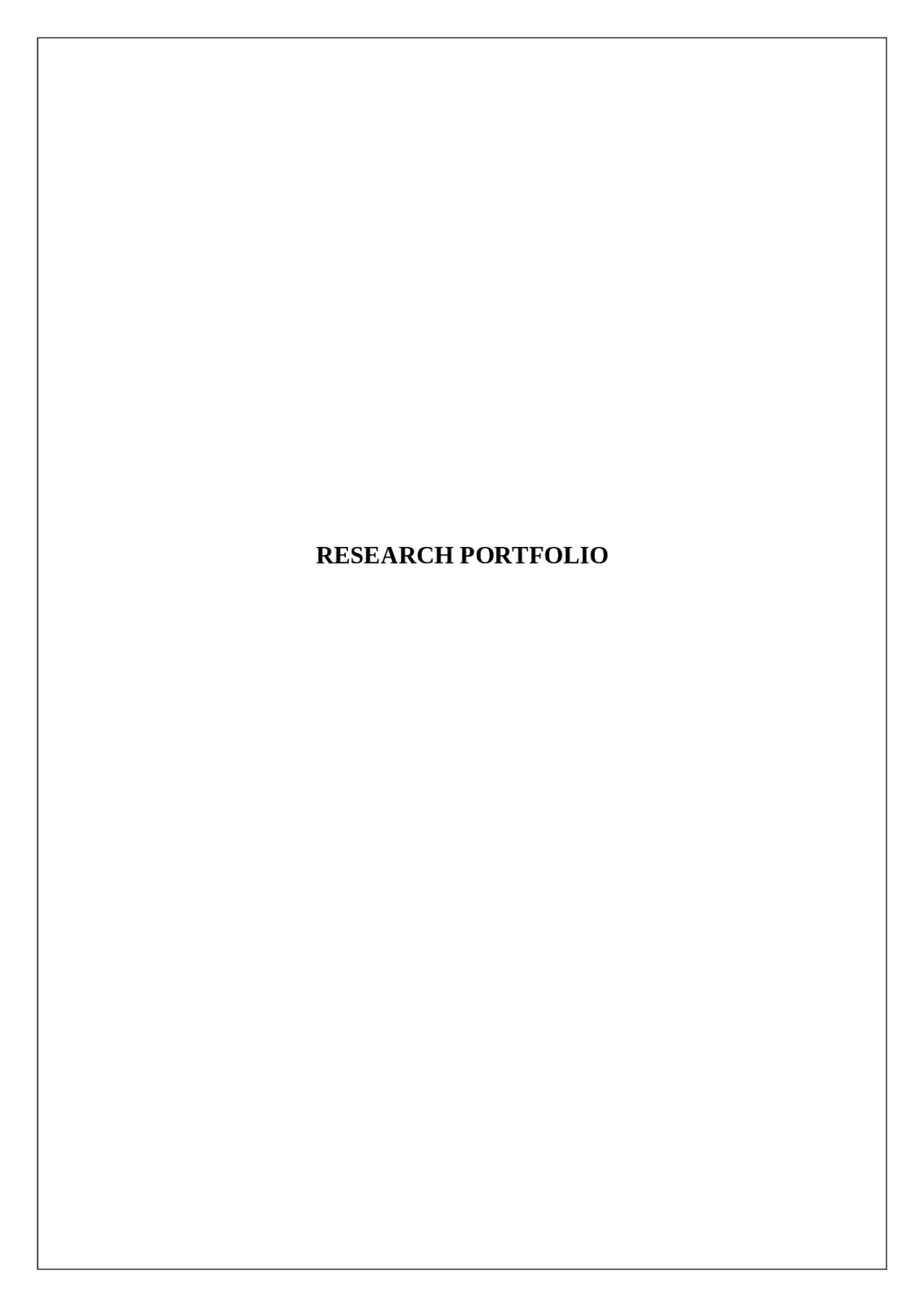 Advanced research topic Docsity