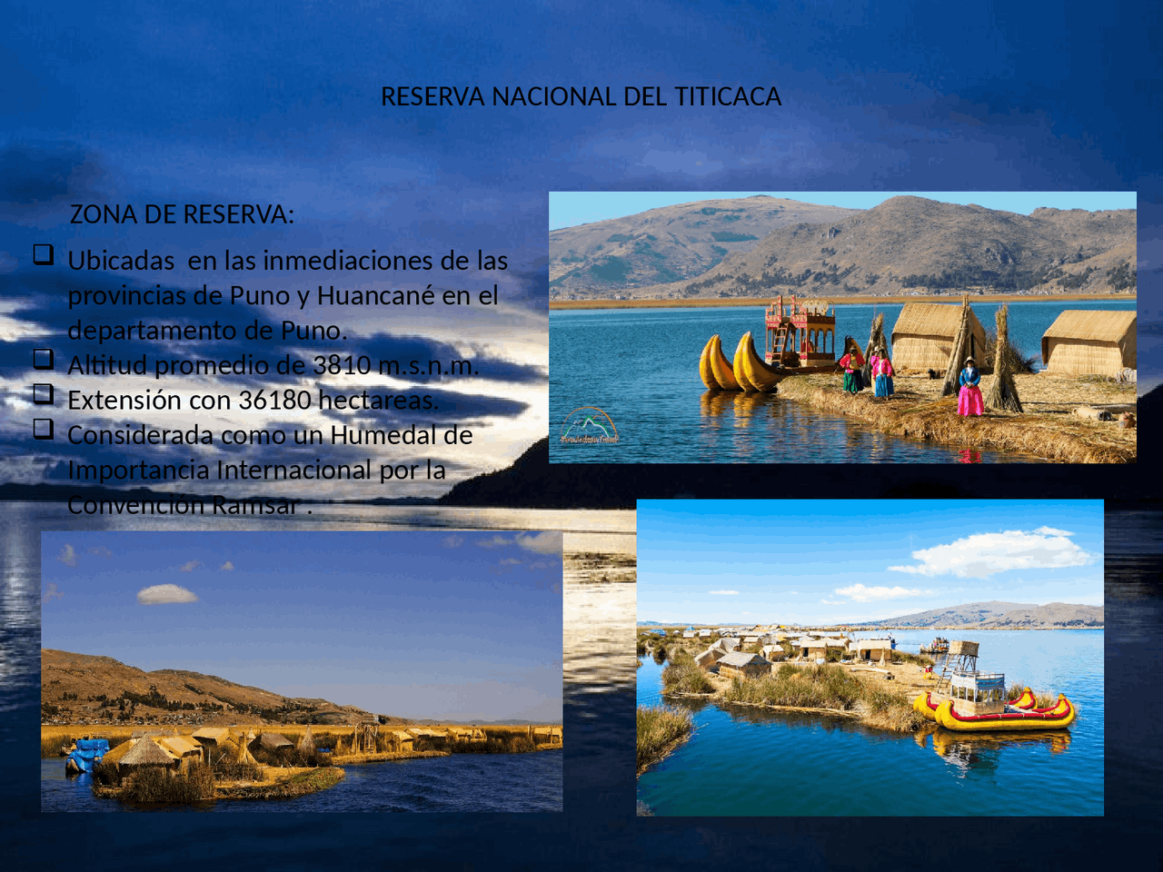 Reserva Nacional del Titicaca Docsity