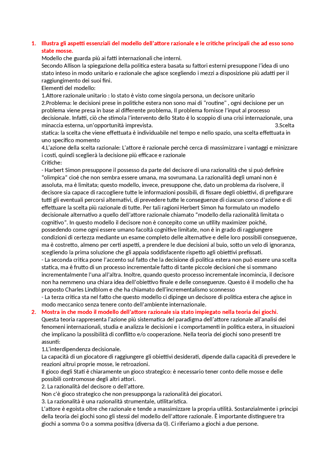 Domande e risposte esame - Docsity
