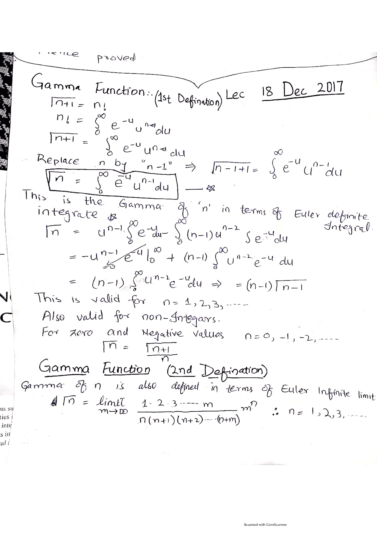 Mathematical method of physics notes - Docsity