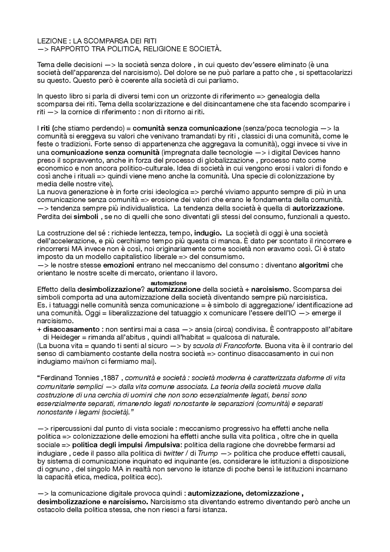 appunti sulla tua scomparsa improvvisa
