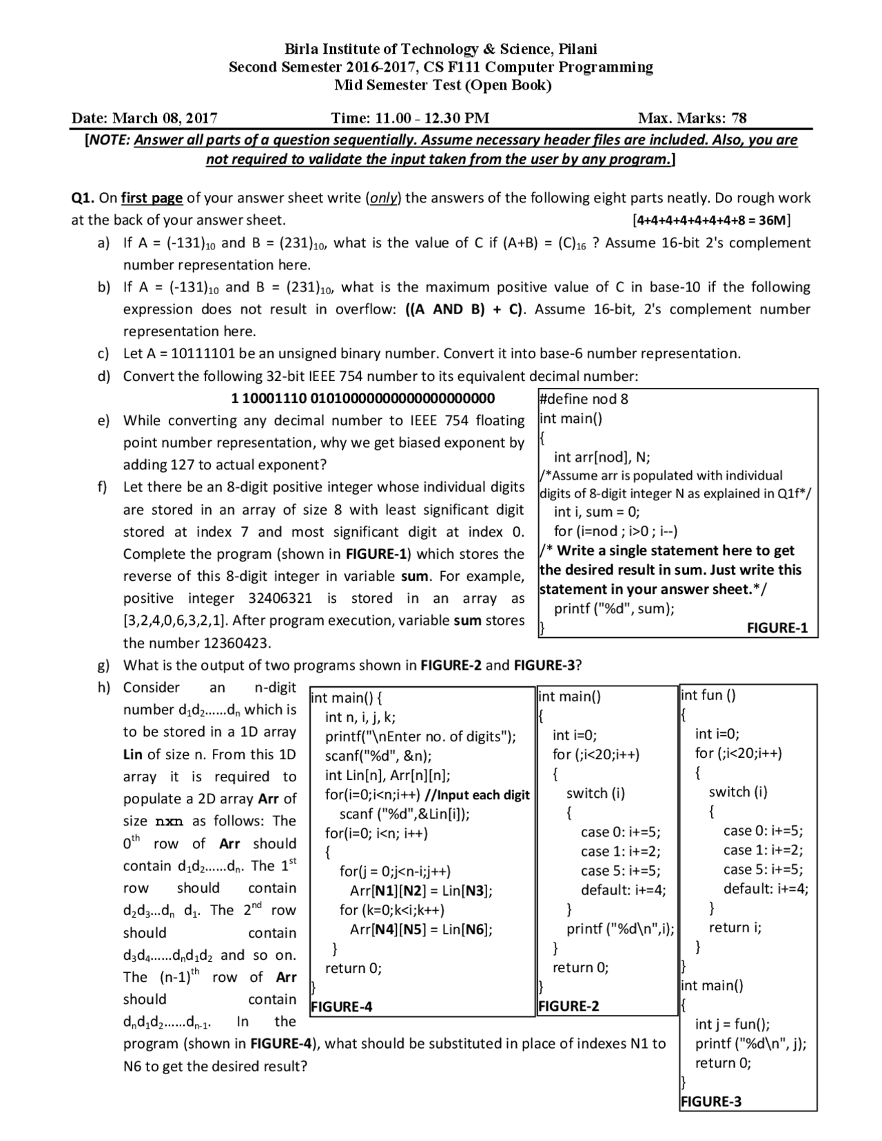 Computer science-2nd year course - Docsity