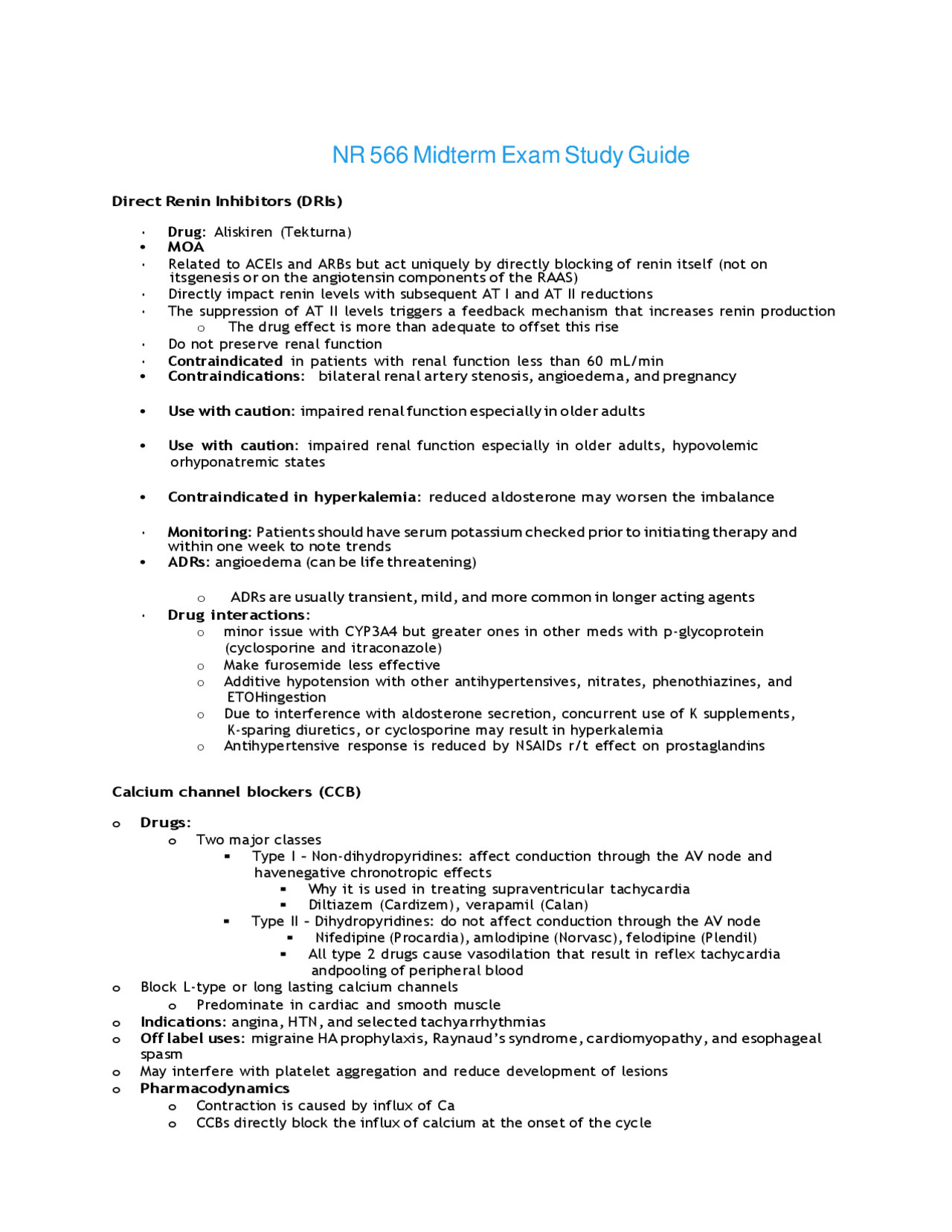 NR566 / NR 566 Midterm Exam Study Guide (Latest 2022 / 2023): Advanced ...