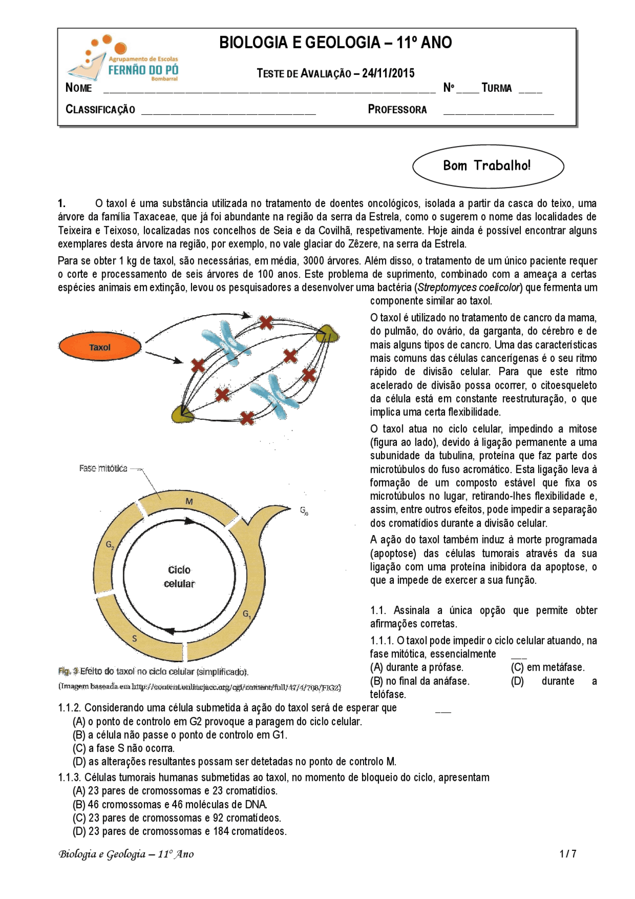 Teste De Biologia 11 Ano Docsity teste-de-biologia-11-ano-docsity