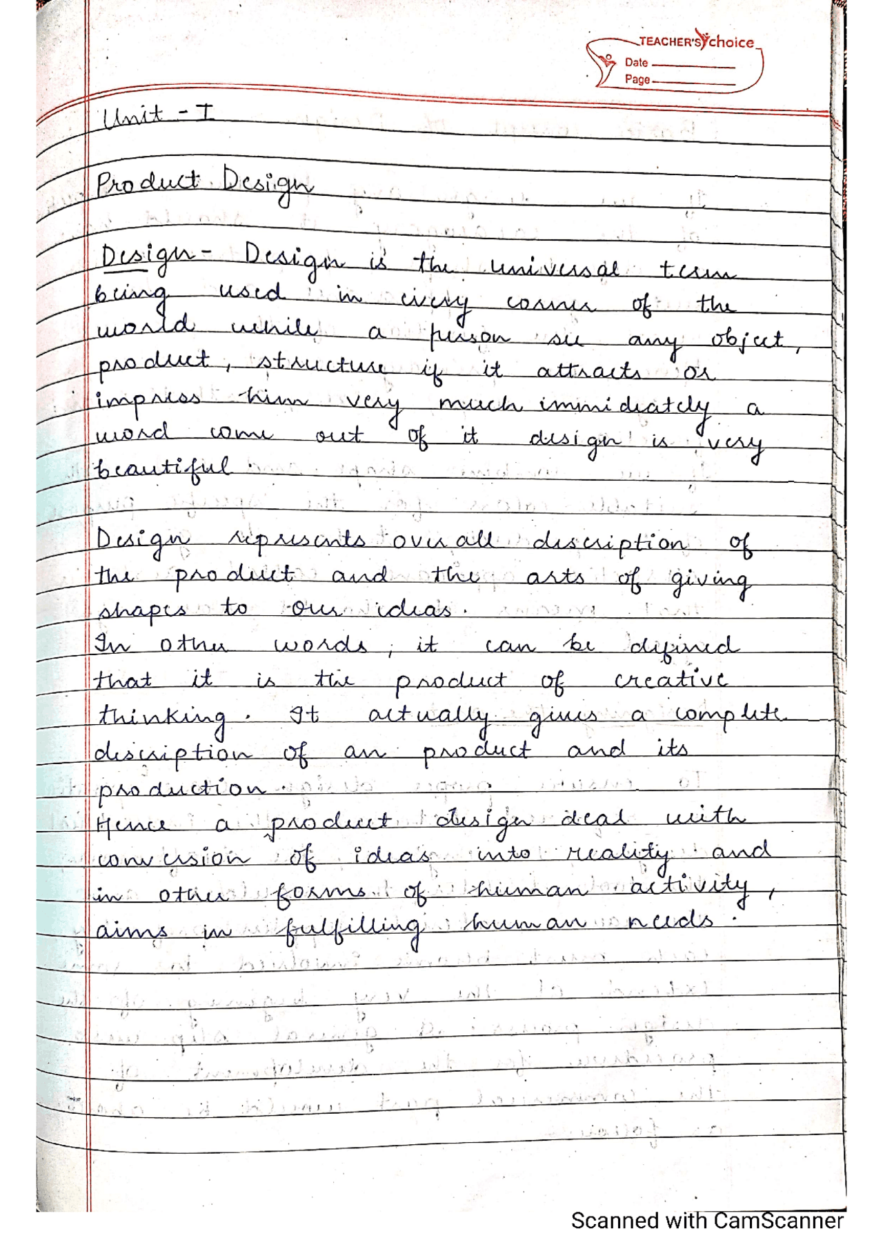 Product design notes for beginners - Docsity