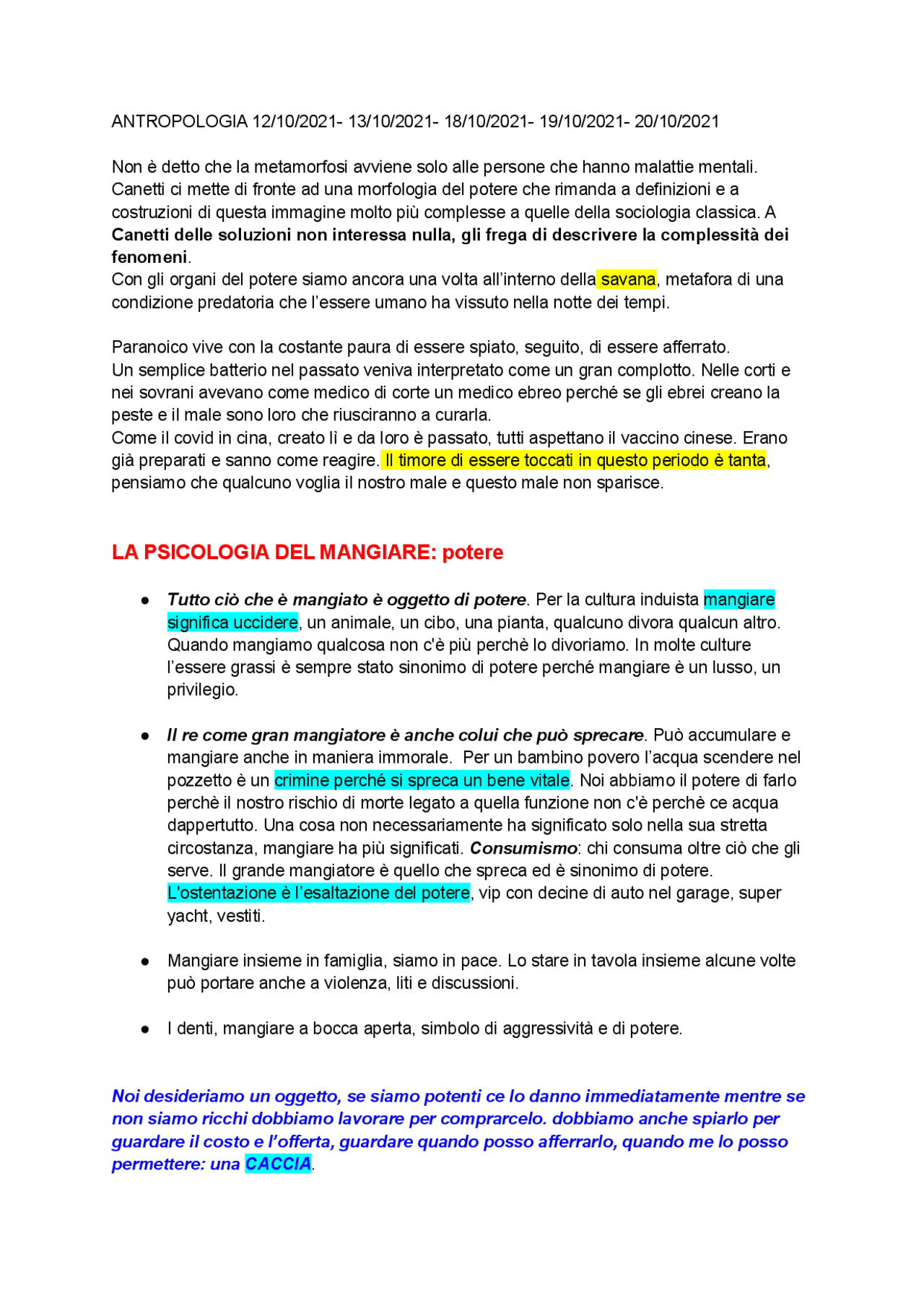 Il potere di Massa e potere di Elias Appunti di Antropologia