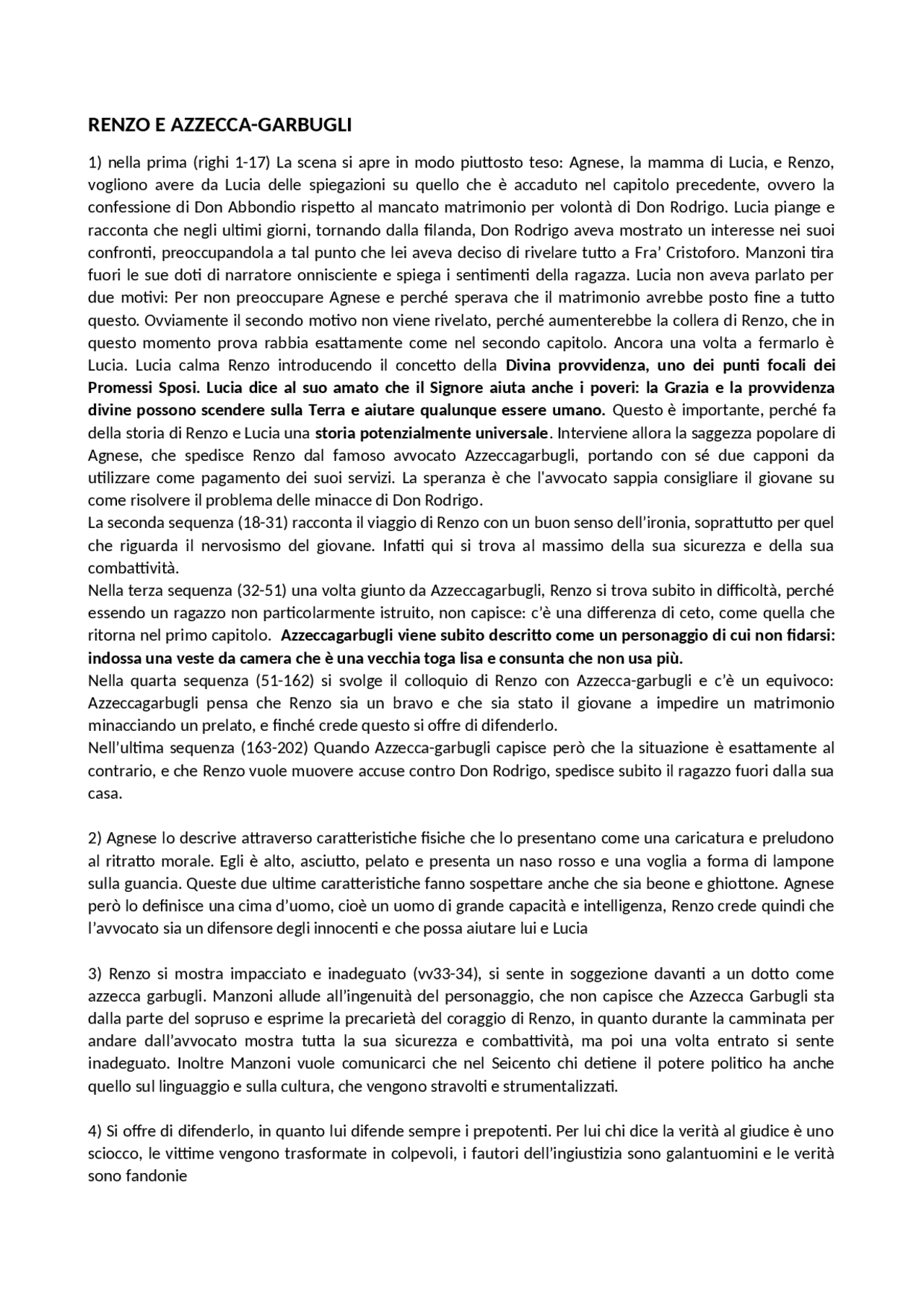 Renzo e Azzecca Garbugli Docsity