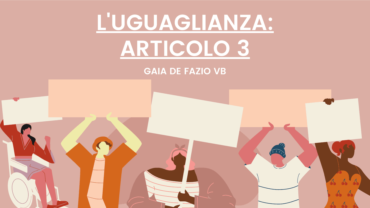 l'uguaglianza di tutte le cose