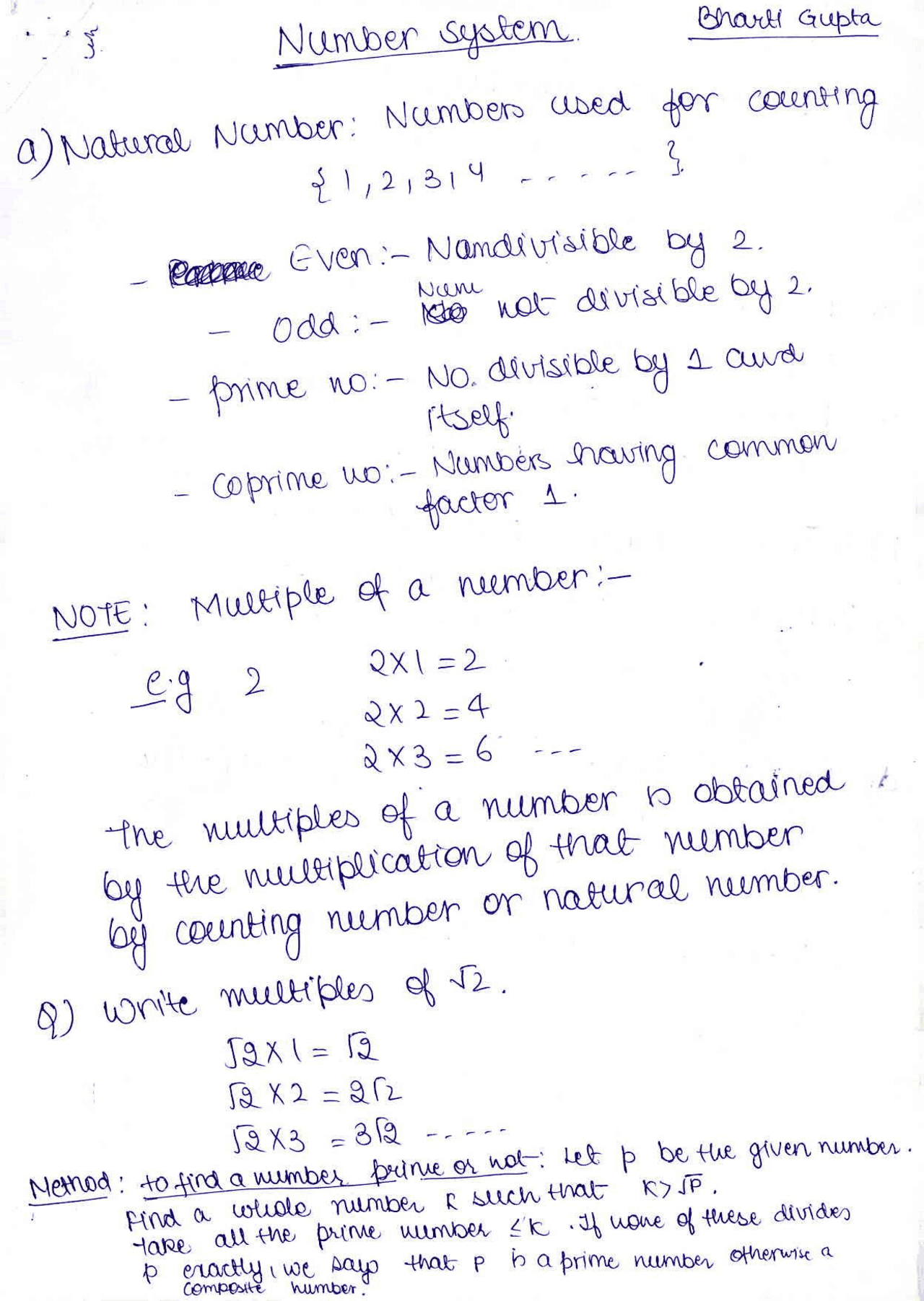 Number System For High Classes - Docsity