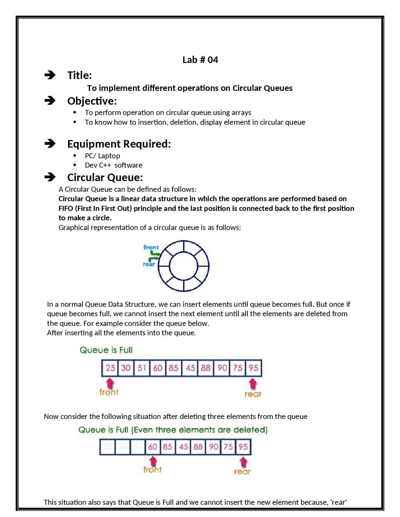 Data structure and Algorithm lab reports - Docsity
