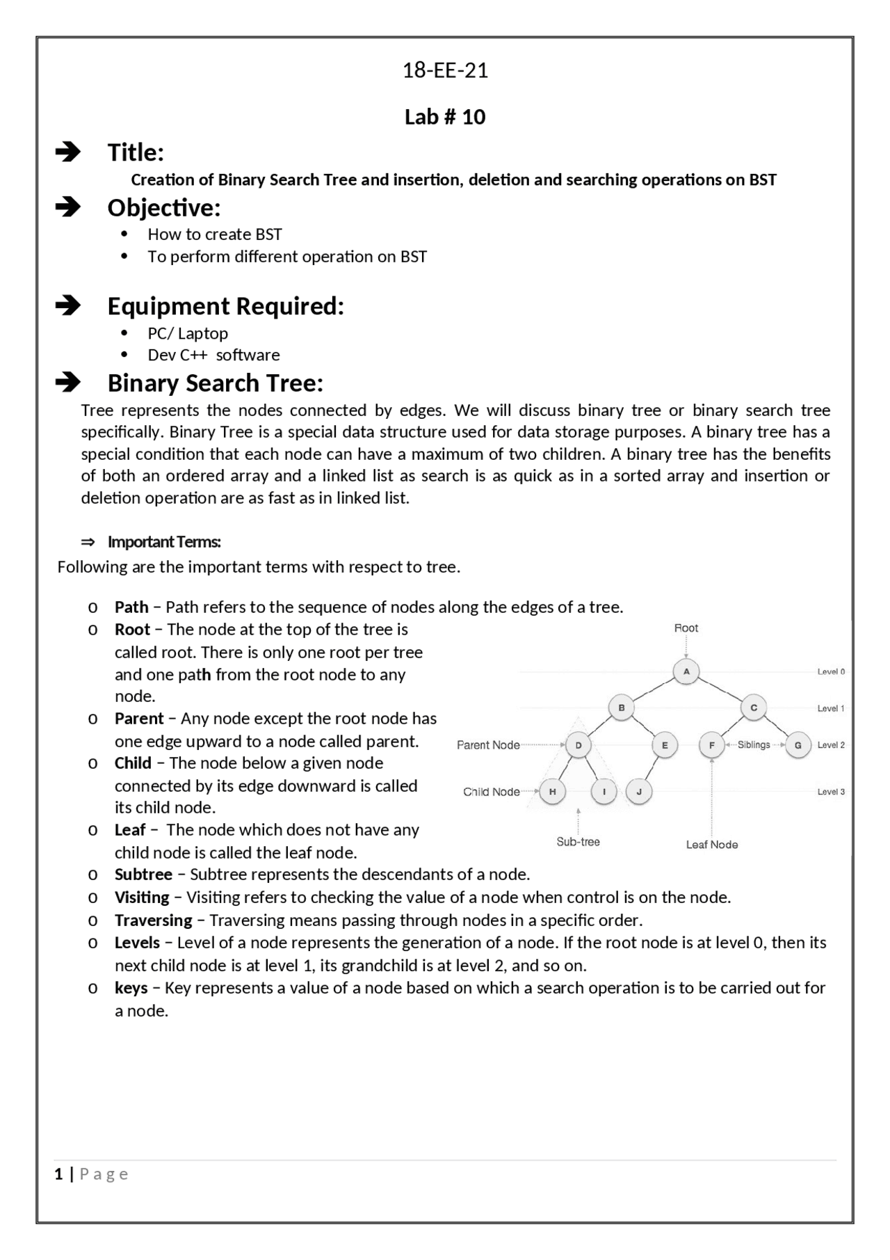 Data structure and Algorithm lab reports - Docsity