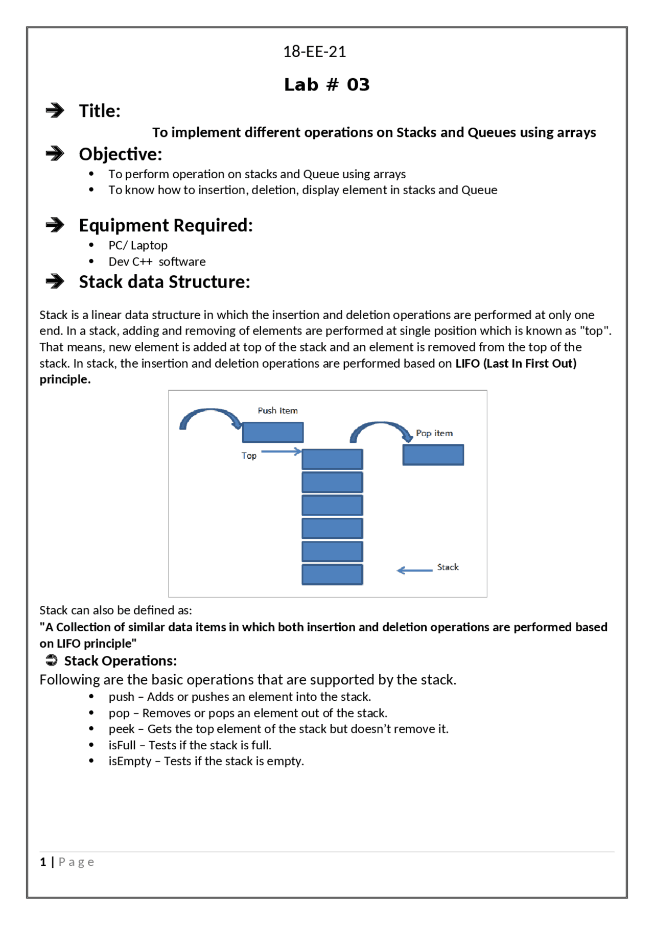 Data structure and Algorithm lab reports | Lab Reports Data Structures ...
