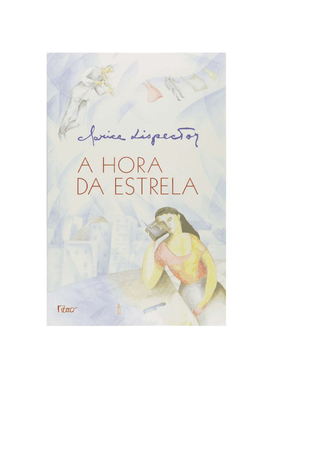 A Hora Da Estrela Resumo Do Livro - FDPLEARN