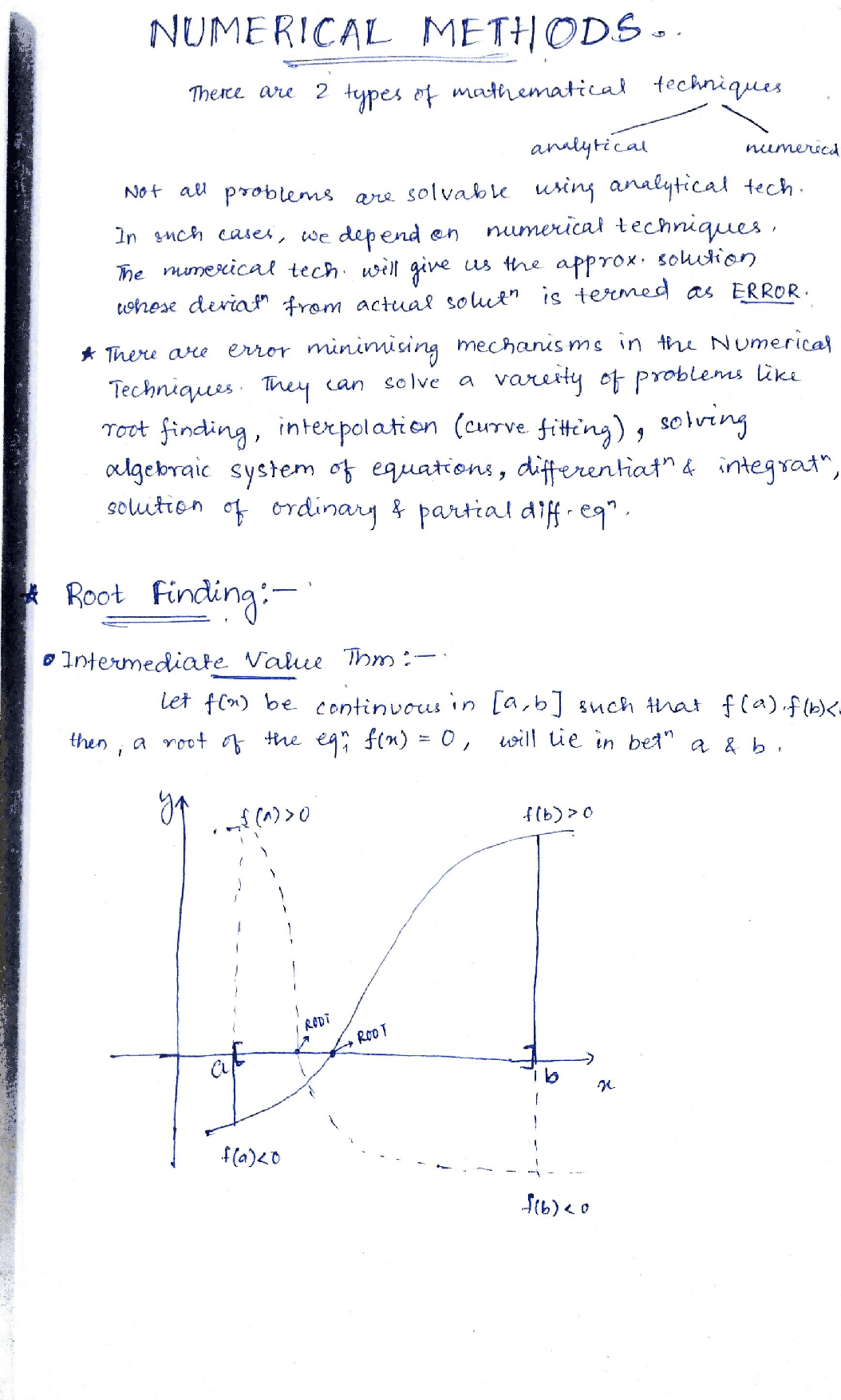 Numerical Methods part 1 - Docsity
