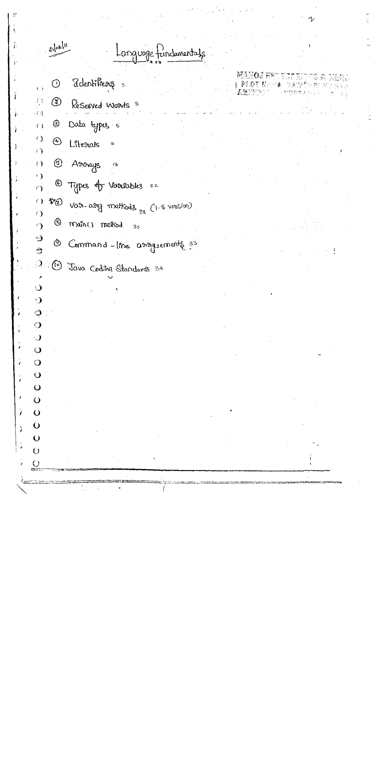 Java Programming Detailed Notes - Docsity