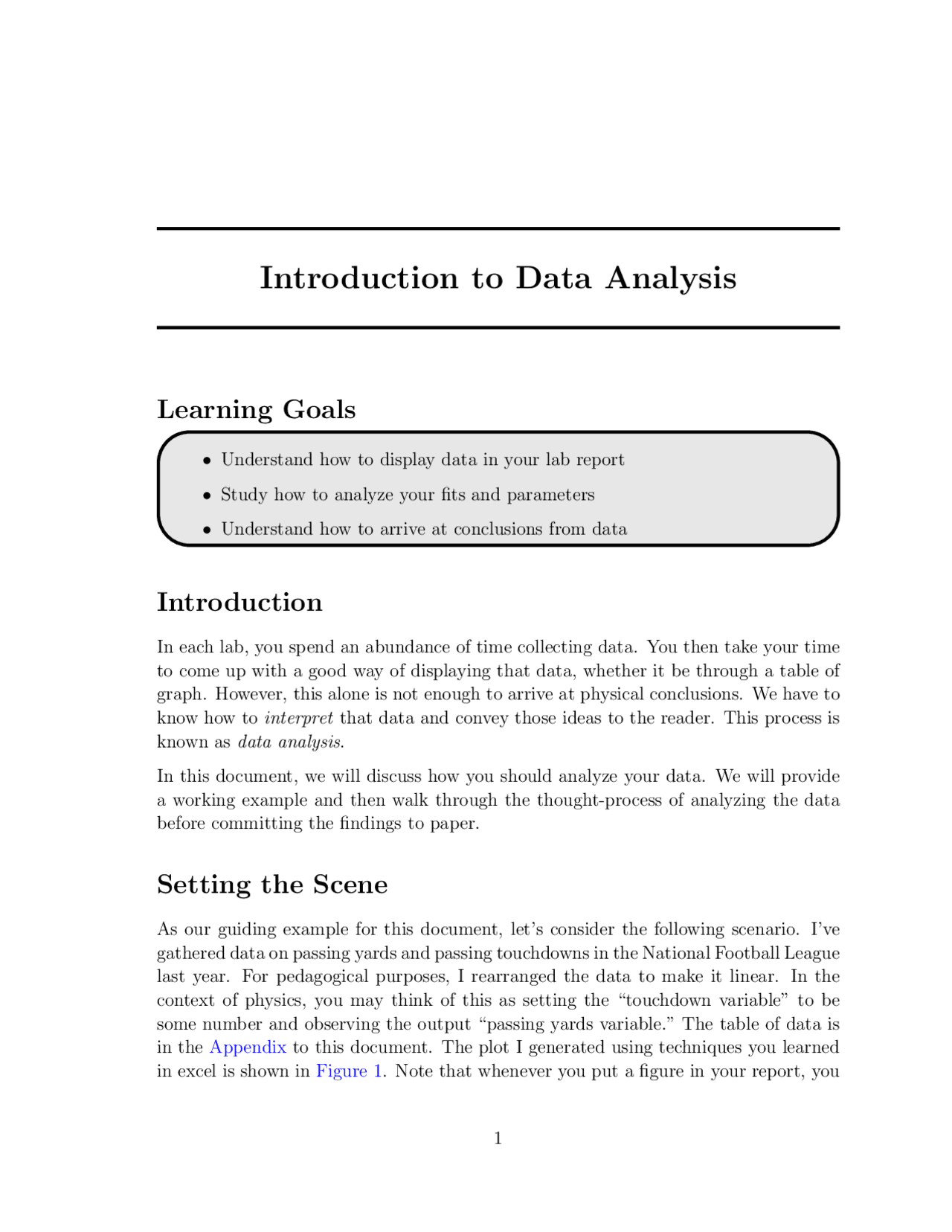 Introduction to Data Analysis - Docsity