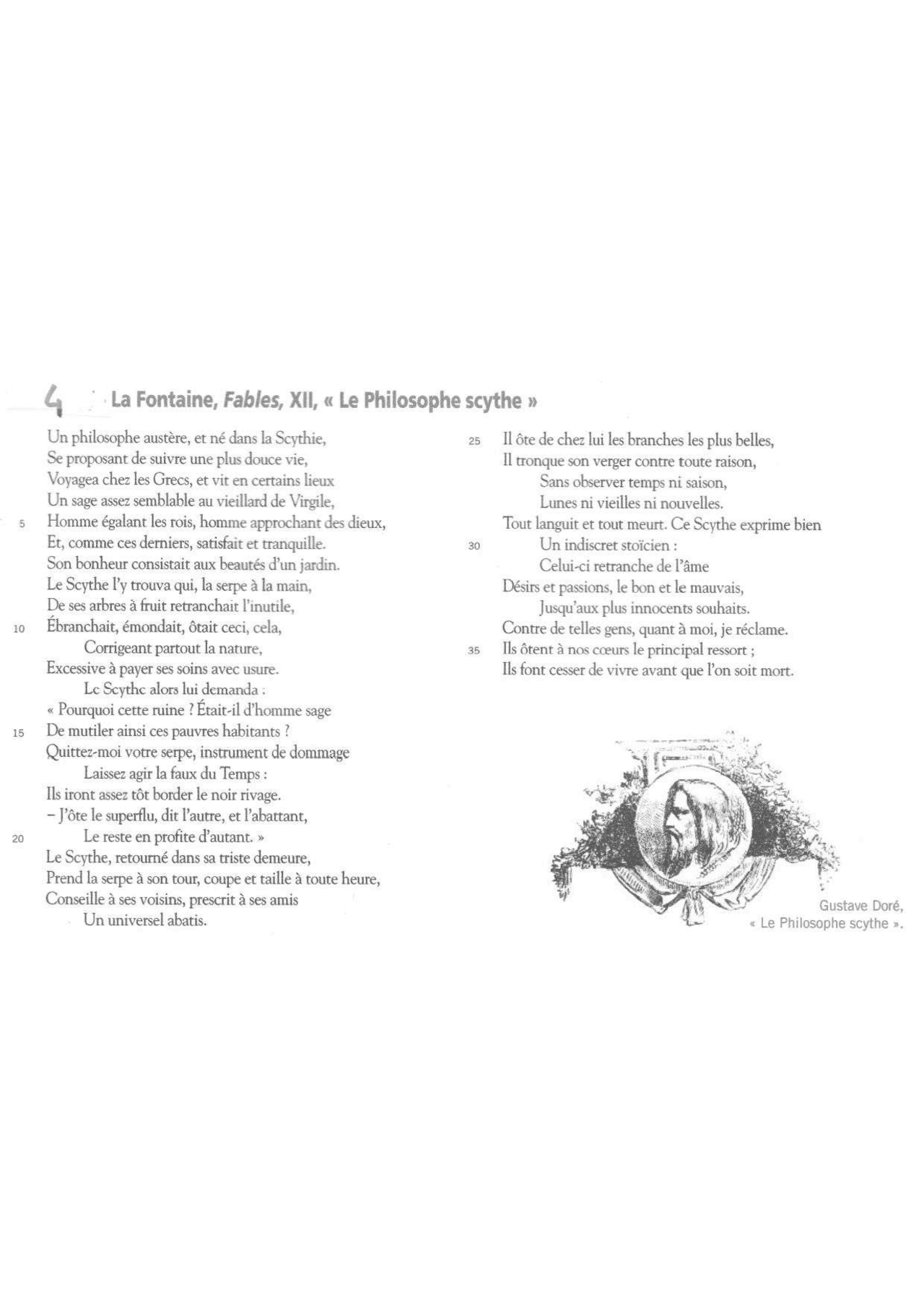 Lecture Anlytique 4_Le Philosophe scythe (Fables, XII) de La Fontaine