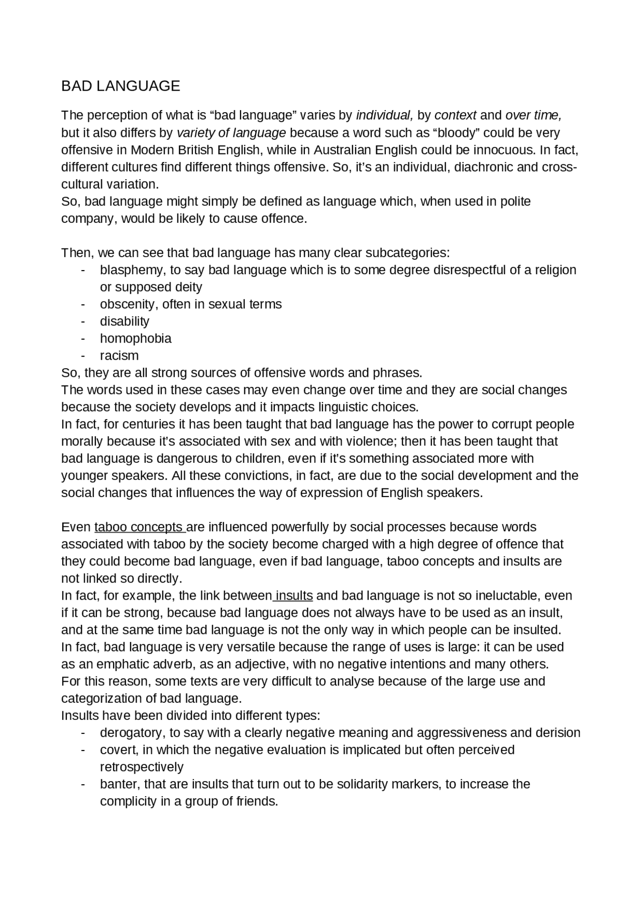 Bad Language In English Appunti Di Lingua Inglese Docsity bad-language-in-english-appunti-di-lingua-inglese-docsity