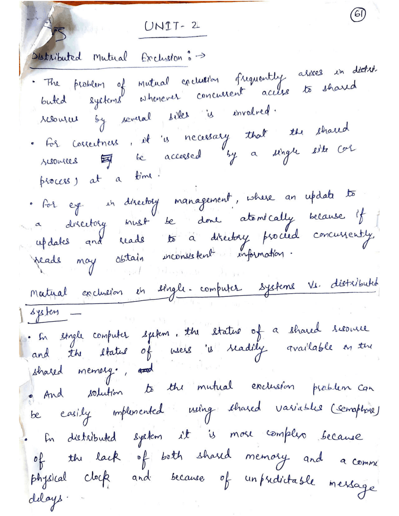 Distributed system notes -5 UIET Kanpur - Docsity