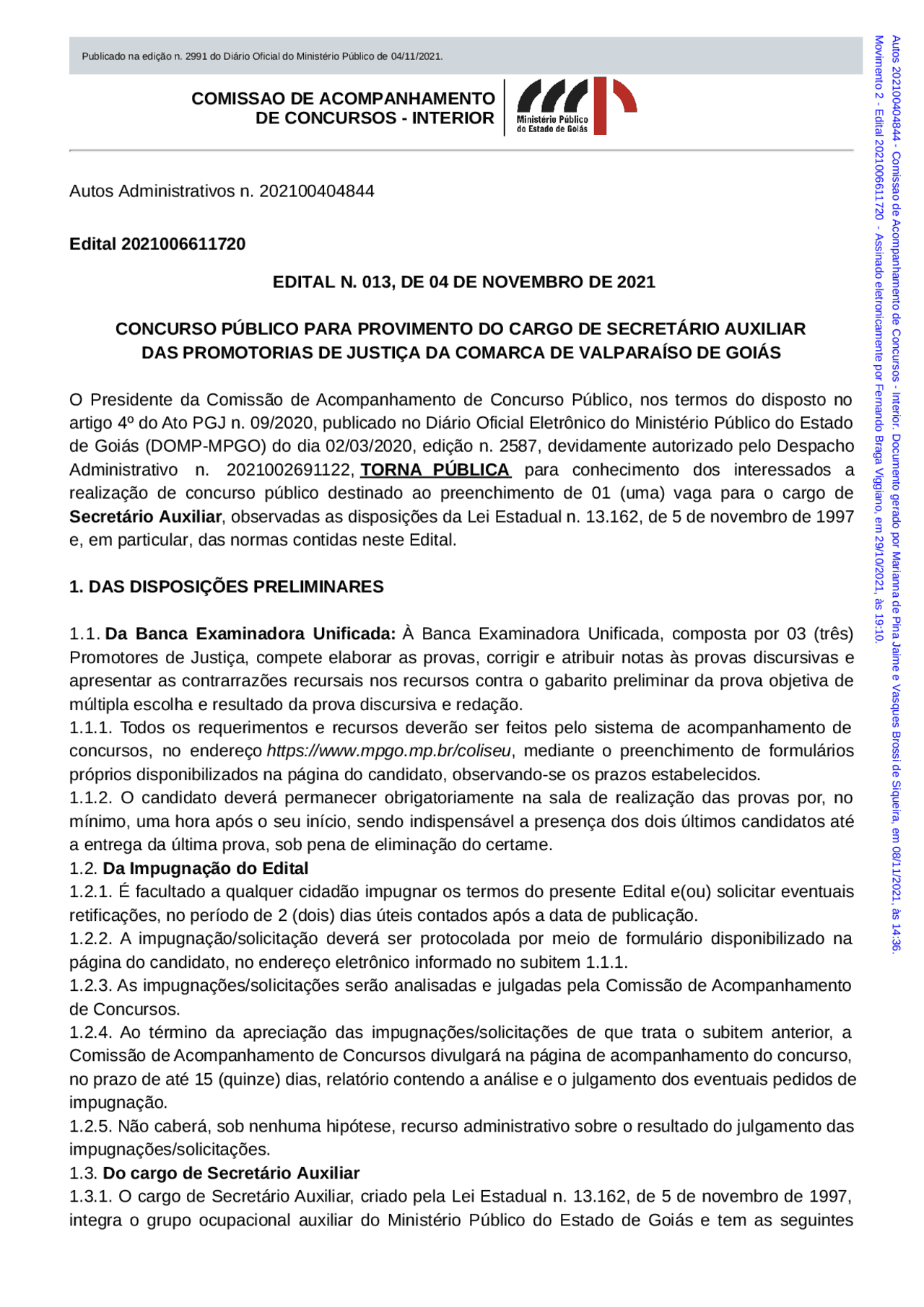 Edital de concurso público do estado - Docsity